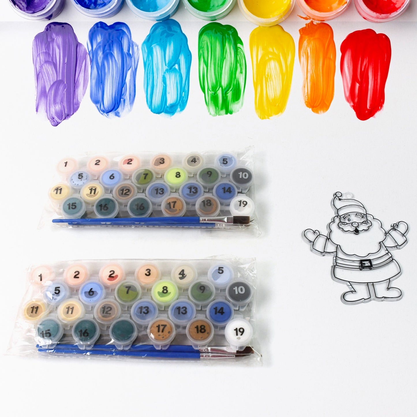 Paint By Number Kits 2 Set 19 Number Color 6 Paint Brushes (2 Set) - Happy Price - Image 5