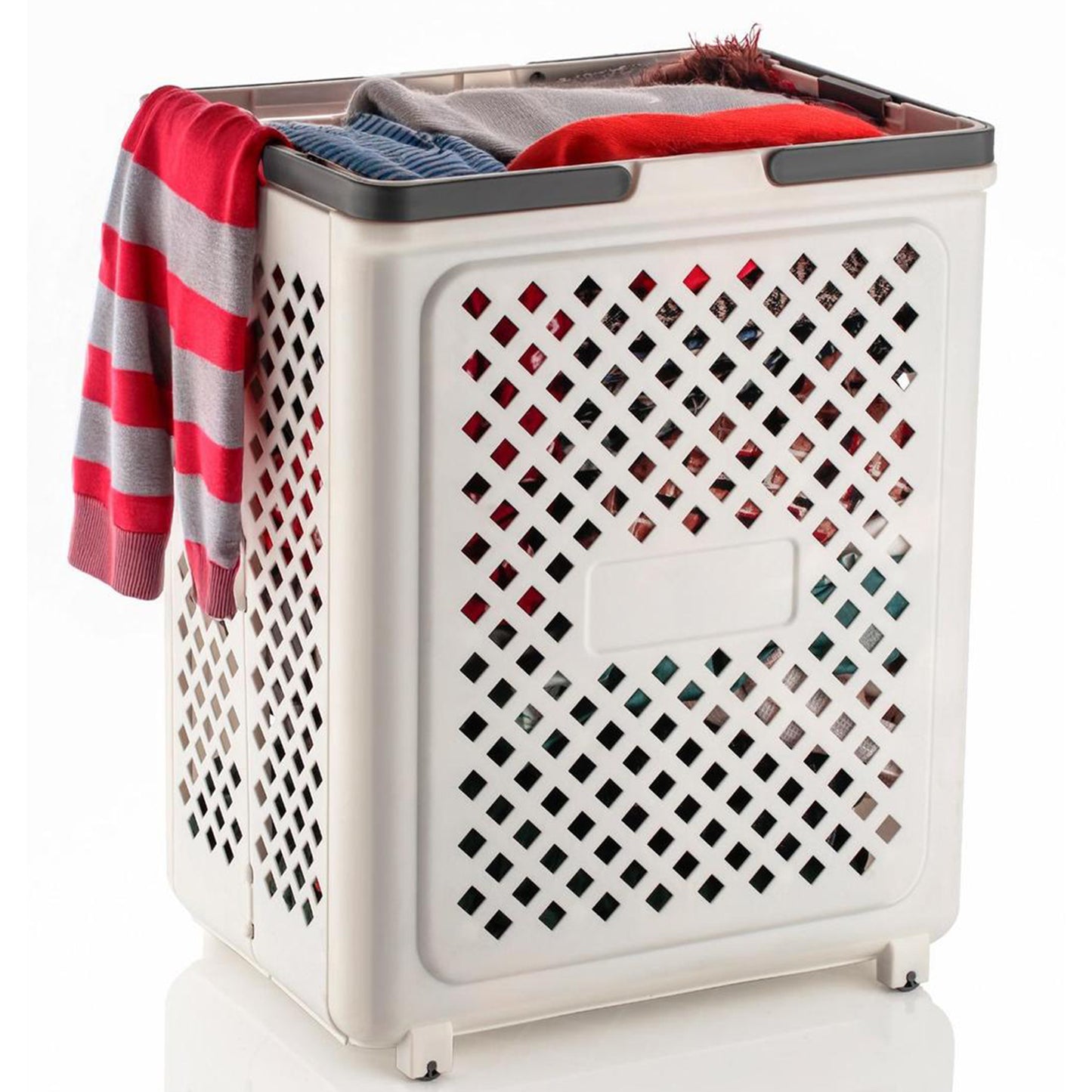Multipurpose Foldable Laundry Basket With Wheels - Happy Price - Image 2