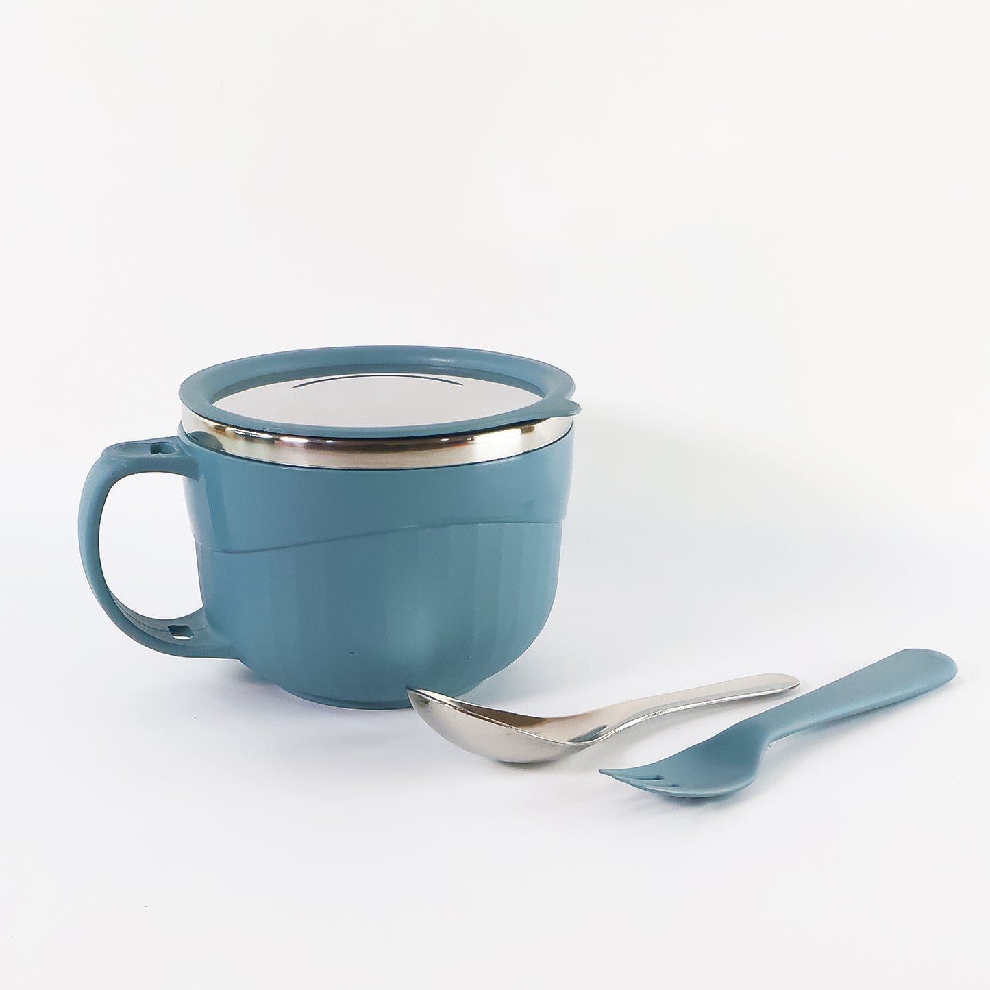 Apex Hot-X Insulated Soup Bowl (700 ML) with Lid & Utensils - Stainless Steel - Happy Price - Image 2