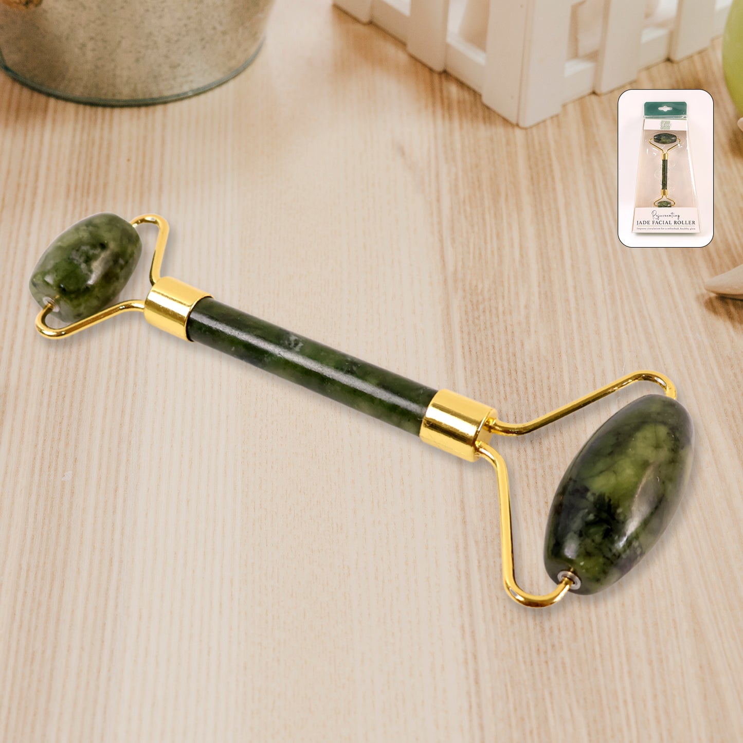 Dual-headed Jade Facial Massage Roller (1 Pc) - Happy Price - Image 6