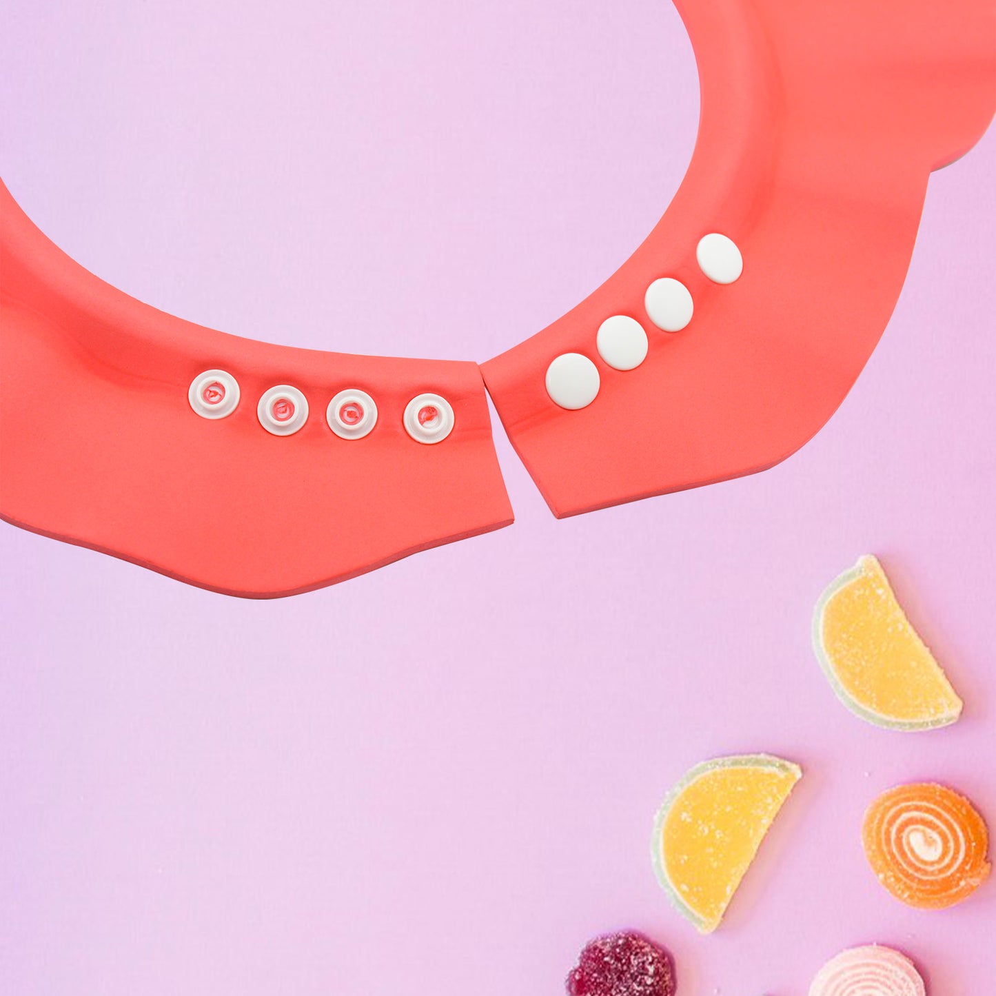 Baby Shower Caps Bath Cap For Toddlerbabykidesoft Flexible Material Visor Hat Safe Shampoo Protection Shampoo Cap Hat New Born Infants Babies Shield Eyesears Protector Soft Comfortable Wash Hair (1 Pc) - Happy Price - Image 3