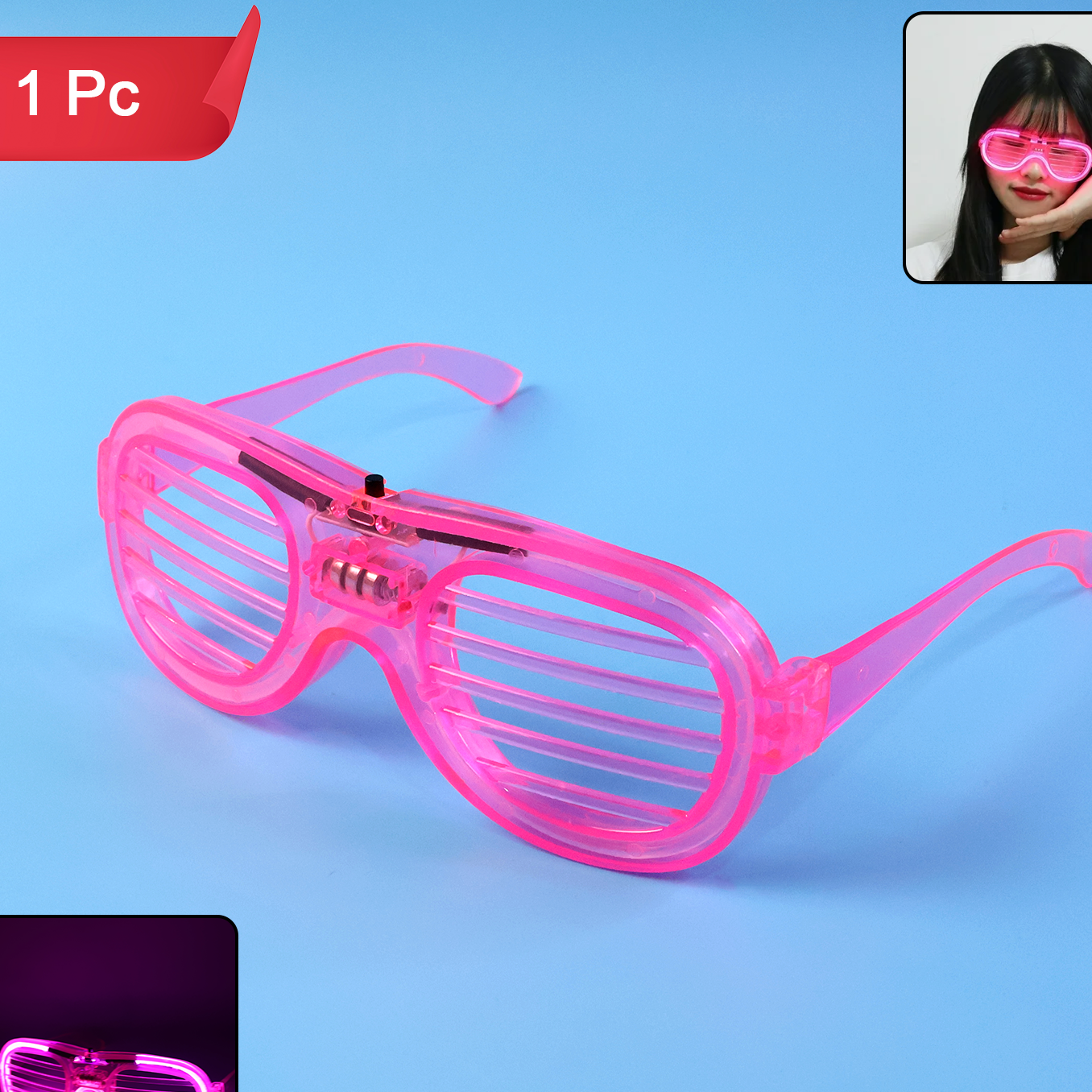 LED Light Up Party Glasses for Night Events (1 Pc) - Happy Price - Image 1