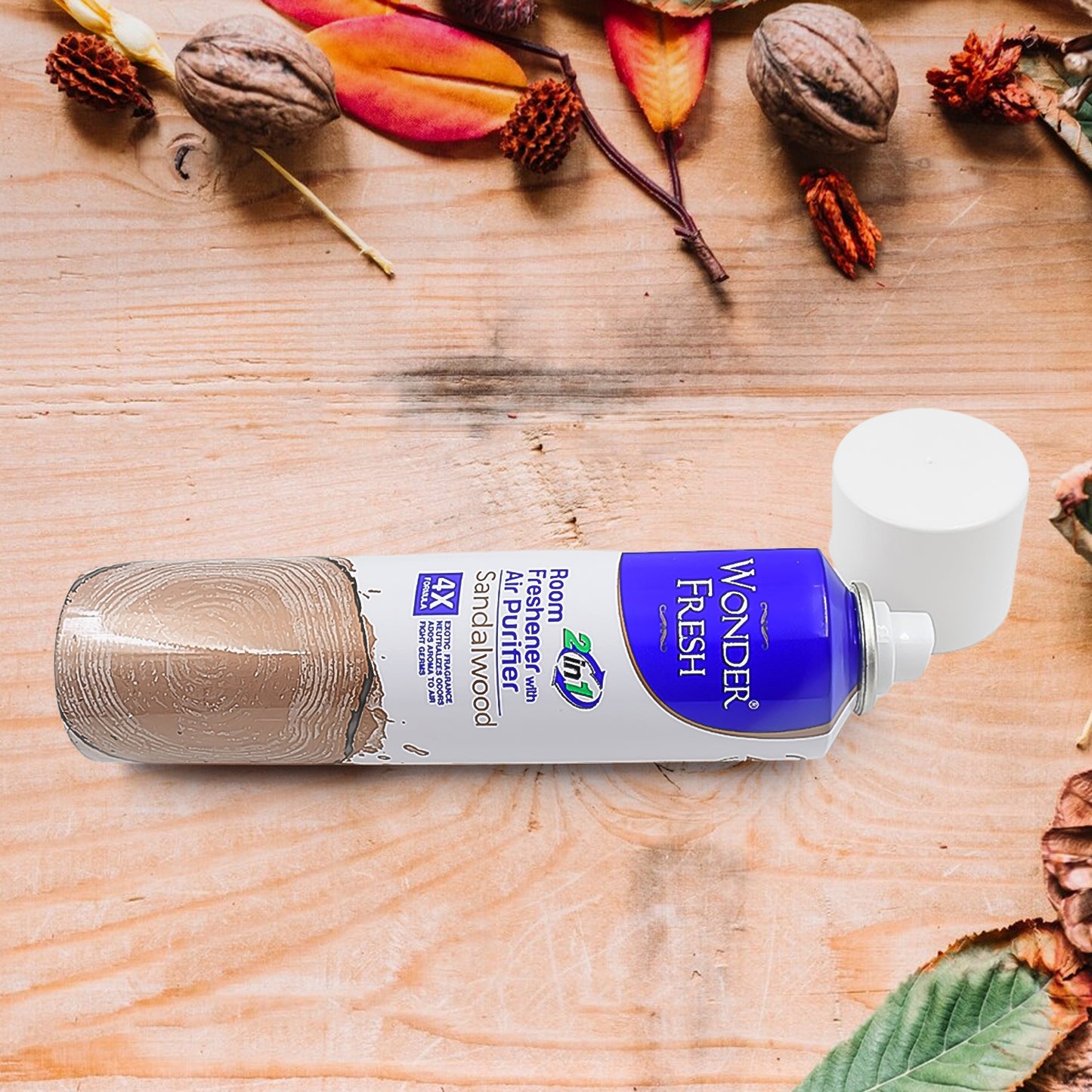 Fresh Air Freshener Spray Sandalwood Fragrance Long Lasting Fragrance For Home Office (Mix Fragrance 125 Gm) - Happy Price - Image 3