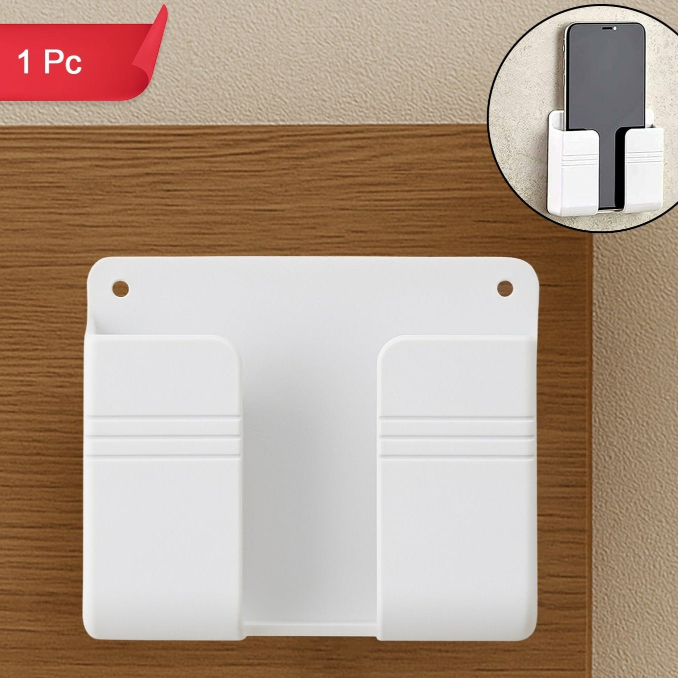 Wall Mount Self-adhesive Mobile Phone Holder Stand (1 Pc) - Happy Price - Image 1