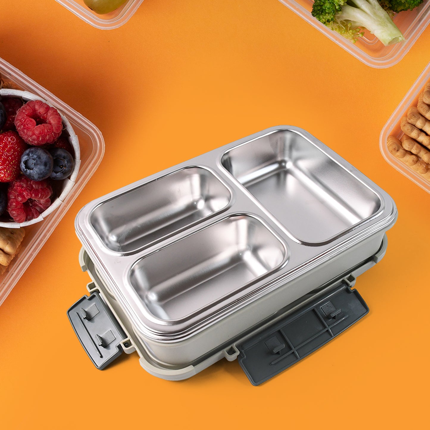 HappyPrice 4-Piece Lunch Box Set with Stand (200ml Each) - Happy Price - Image 2