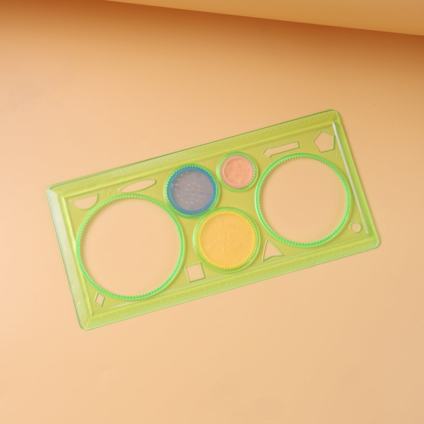 Geometry Stencil Ruler with Spirograph Gears for Pattern Drawing - Happy Price - Image 3