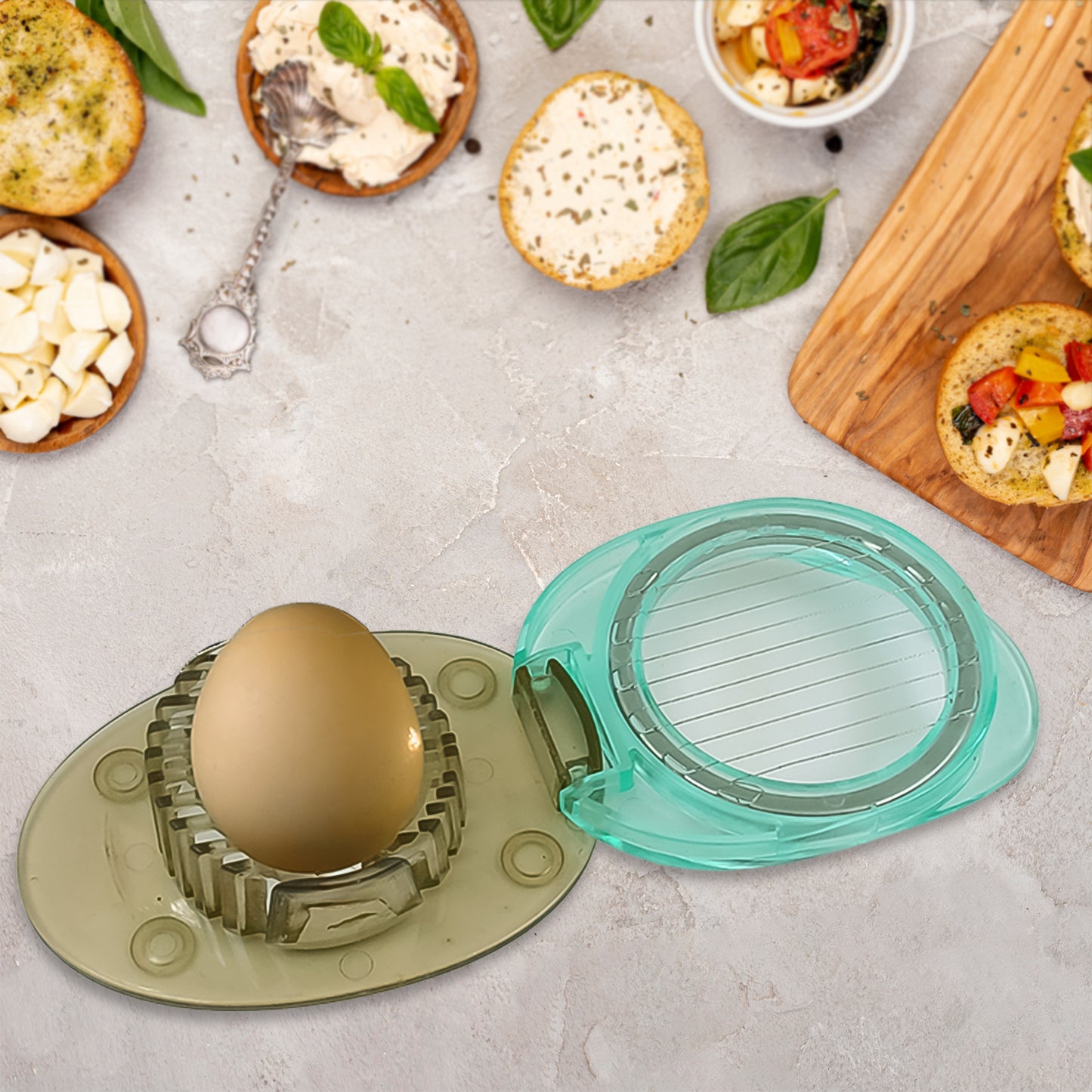 Stainless Steel Egg Slicer Knife (2 Pc Set) - Happy Price - Image 5