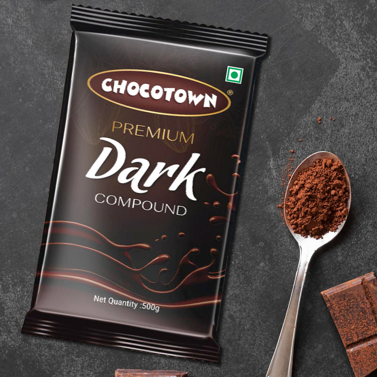 Dark Compound 500gm Chocotown Dark Choco Slab - Happy Price - Image 5