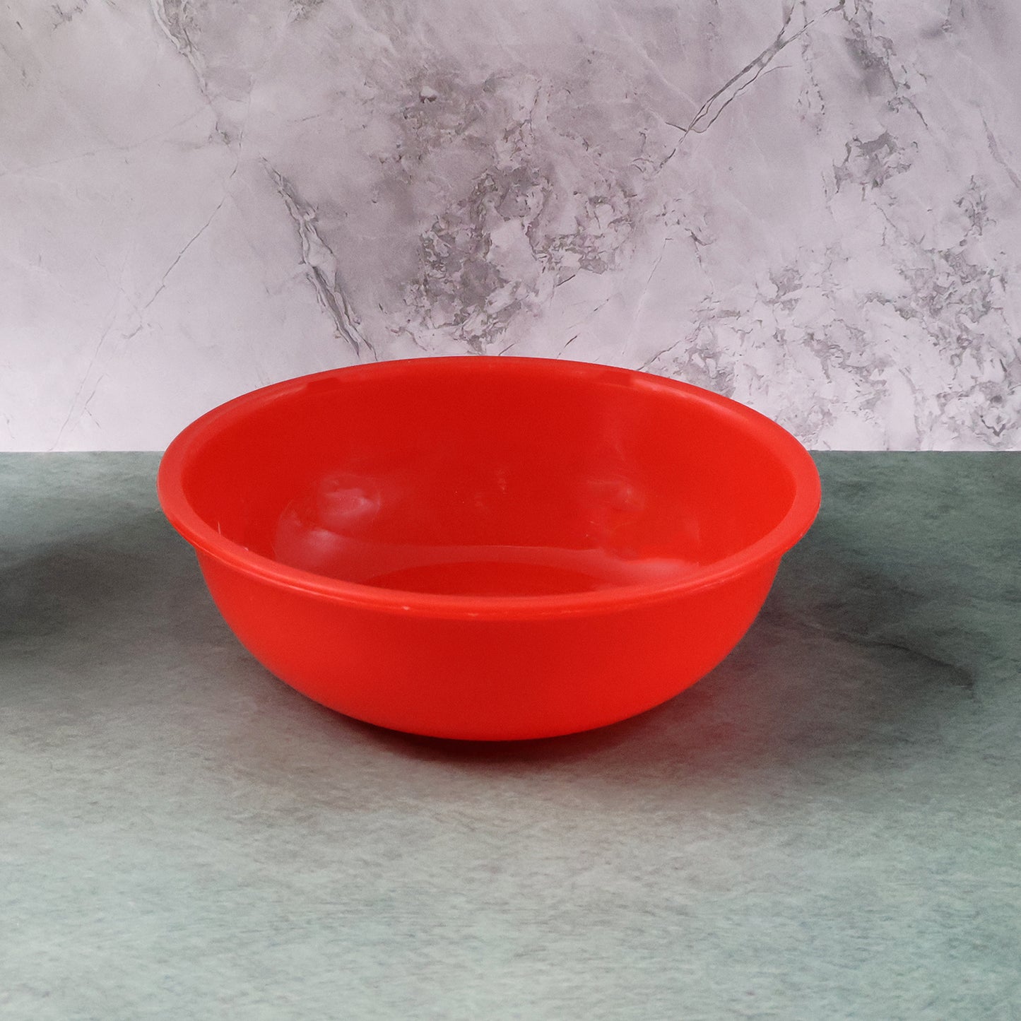 6 Inch Red Deep Serving Bowl - Durable Plastic Kitchen Bowl (1 Pc) - Happy Price - Image 4
