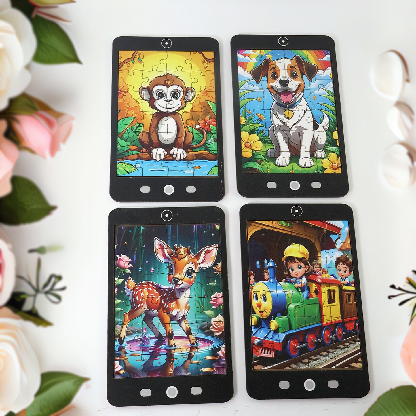 Kids Cartoon Jigsaw Puzzle - 1 Pc Mobile Shape Educational Toy - Happy Price - Image 4