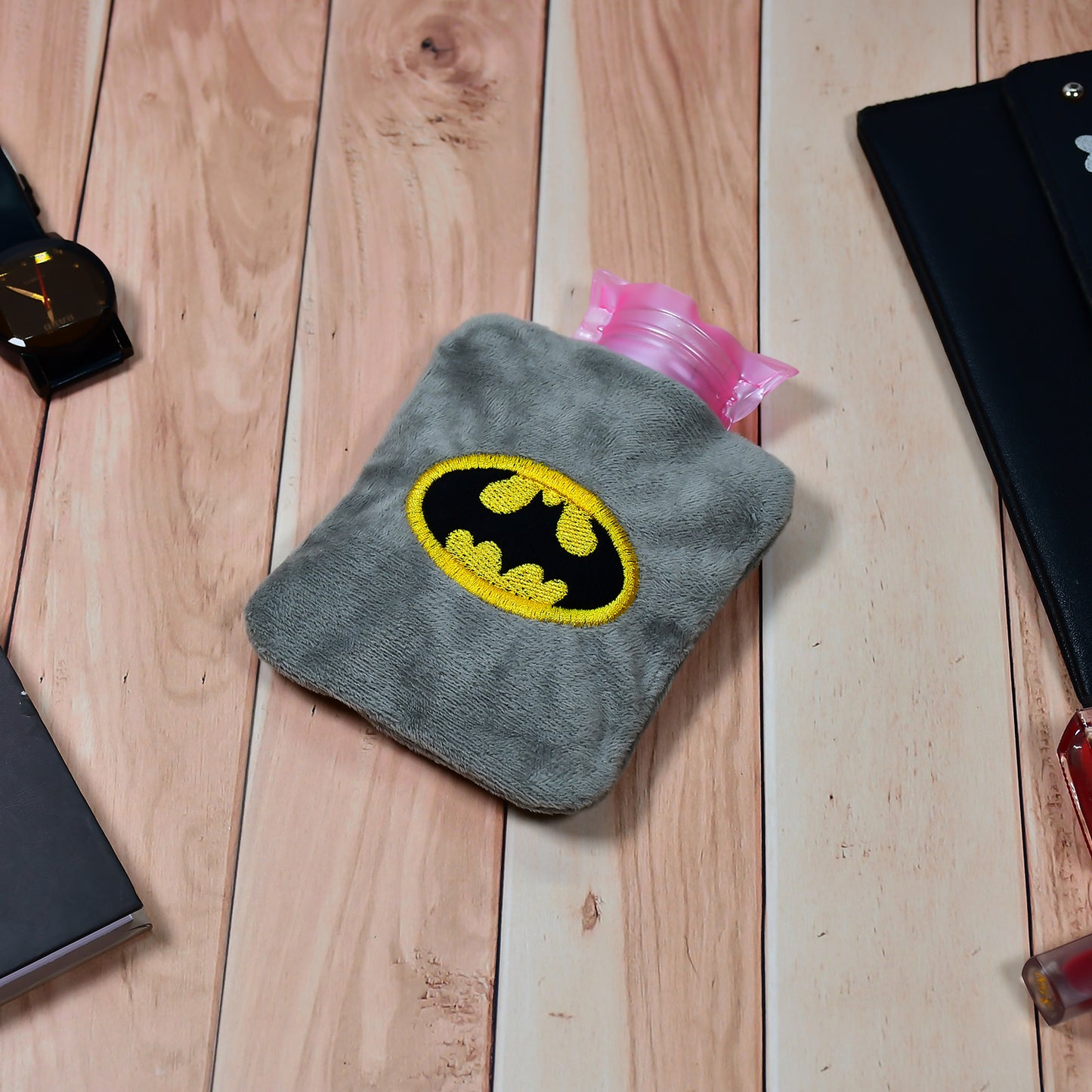 Batman Small Hot Water Bag With Cover For Pain Relief Neck Shoulder Pain And Hand Feet Warmer Menstrual Cramps. - Happy Price - Image 4