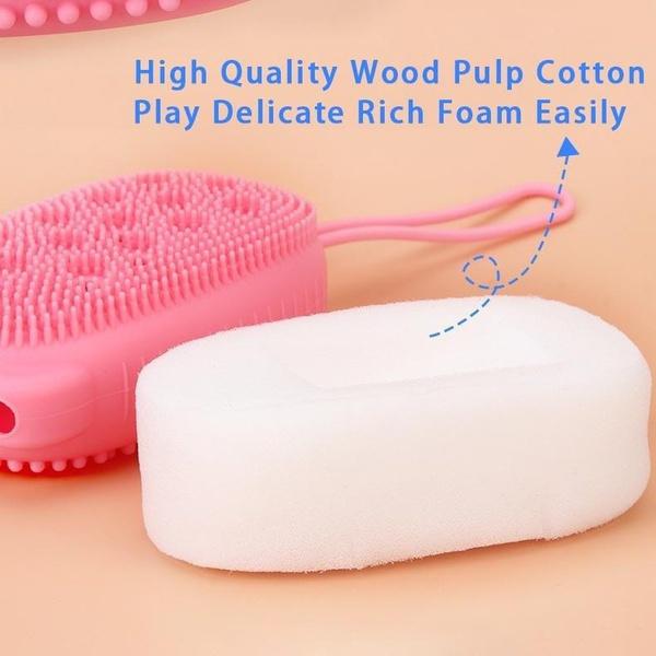 Silicone Bubble Bath Spa Super Soft Body Scrubbing Brush - Happy Price - Image 4