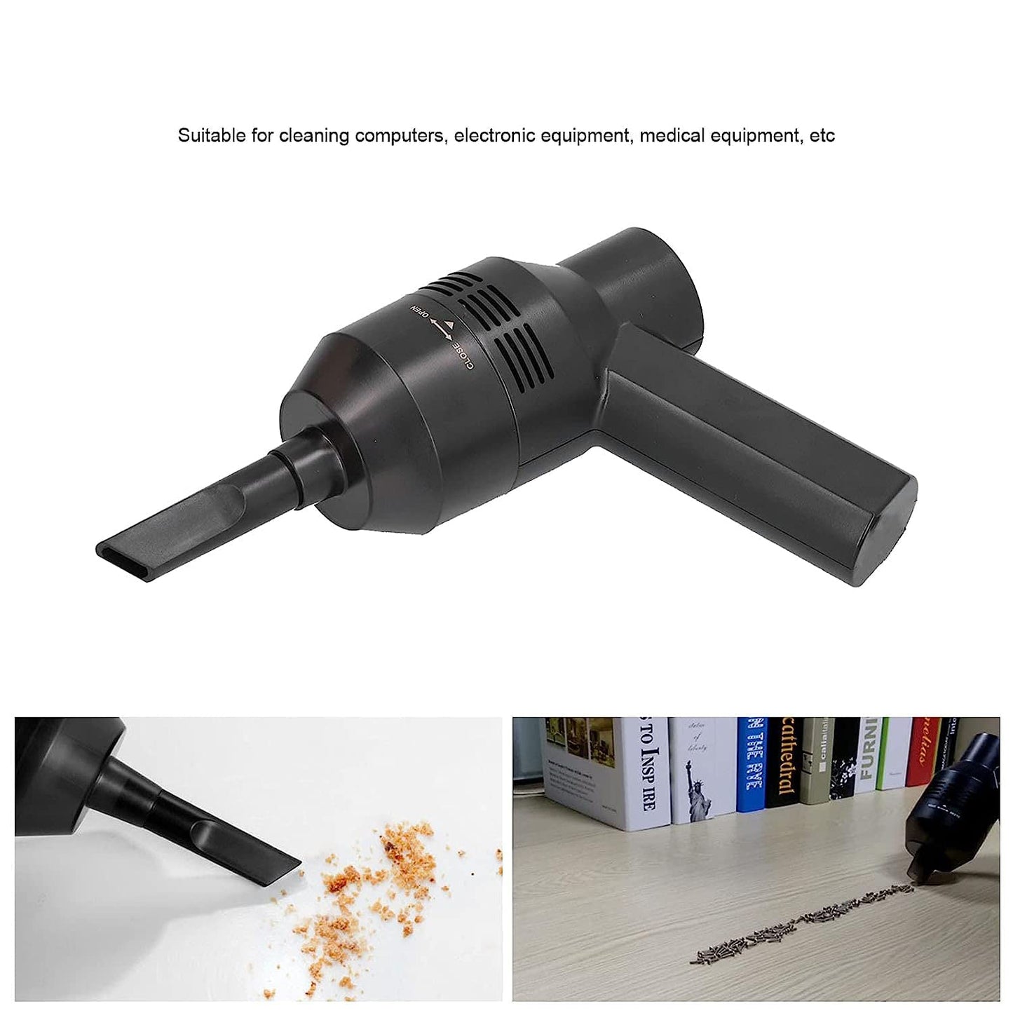 Mini Portable USB Vacuum Cleaner for Desks & Keyboards (1 Pc) - Happy Price - Image 4