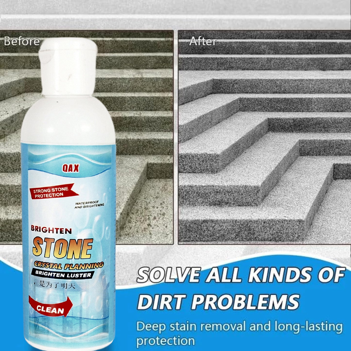 Stone Stain Remover Cleaner Stone Crystal Plating Agent Marble Stone Cleaner Polishes Crystal Plating For Kitchen Patio Backyard Marble Cleaner And Polish (75 Ml Approx 1 Pc) - Happy Price - Image 3