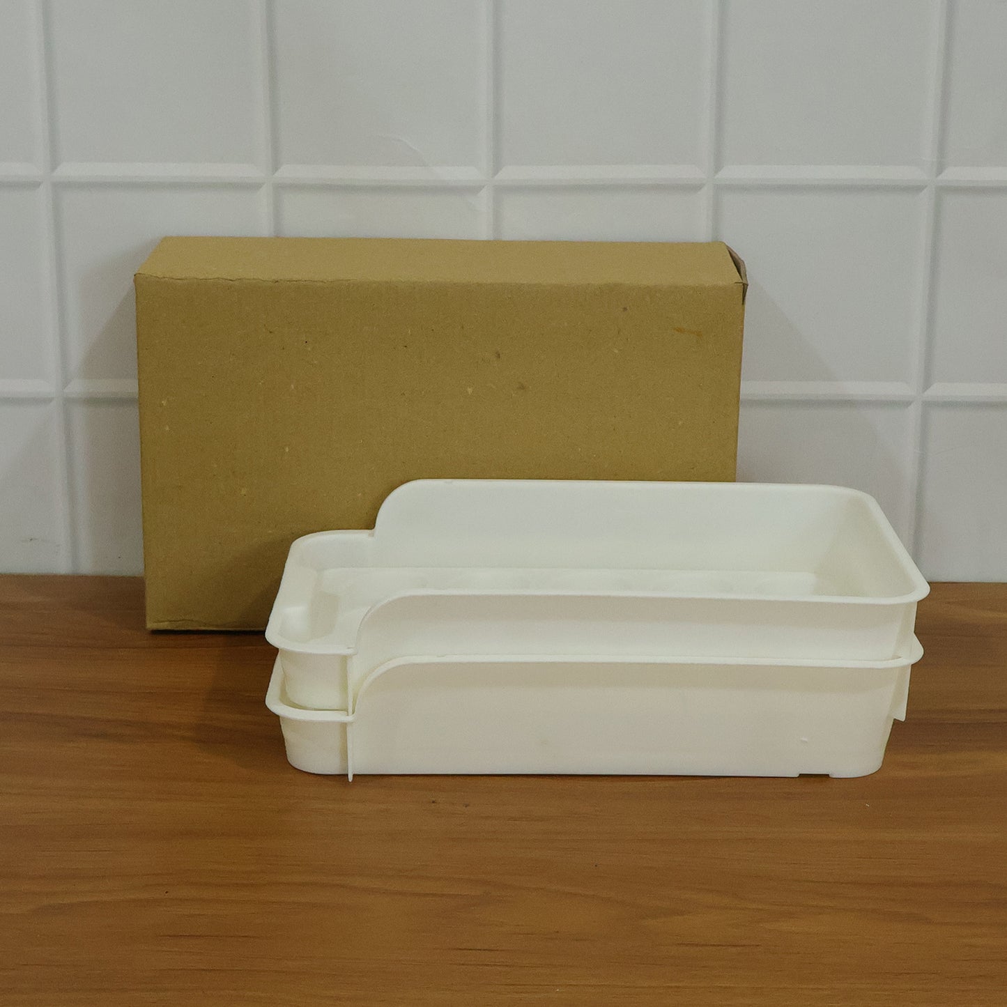 Plastic Egg Holder Tray Set - 2 Pcs for Fridge Organization - Great Price - Image 7