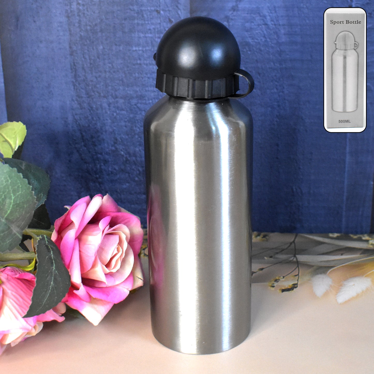 Aluminium Sports Water Bottle Look For Sports Gym (Capacity 500 Ml Approx) - Happy Price - Image 2