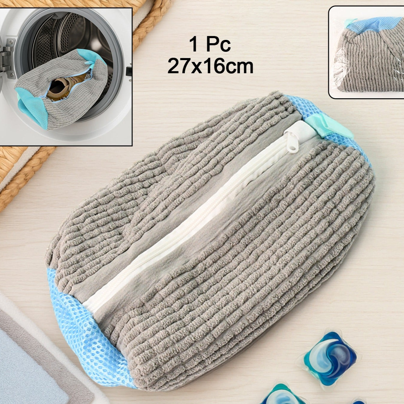 Heavy-duty Reusable Shoe Washing Bag For Washing Machine (1 Pc) - Happy Price - Image 1