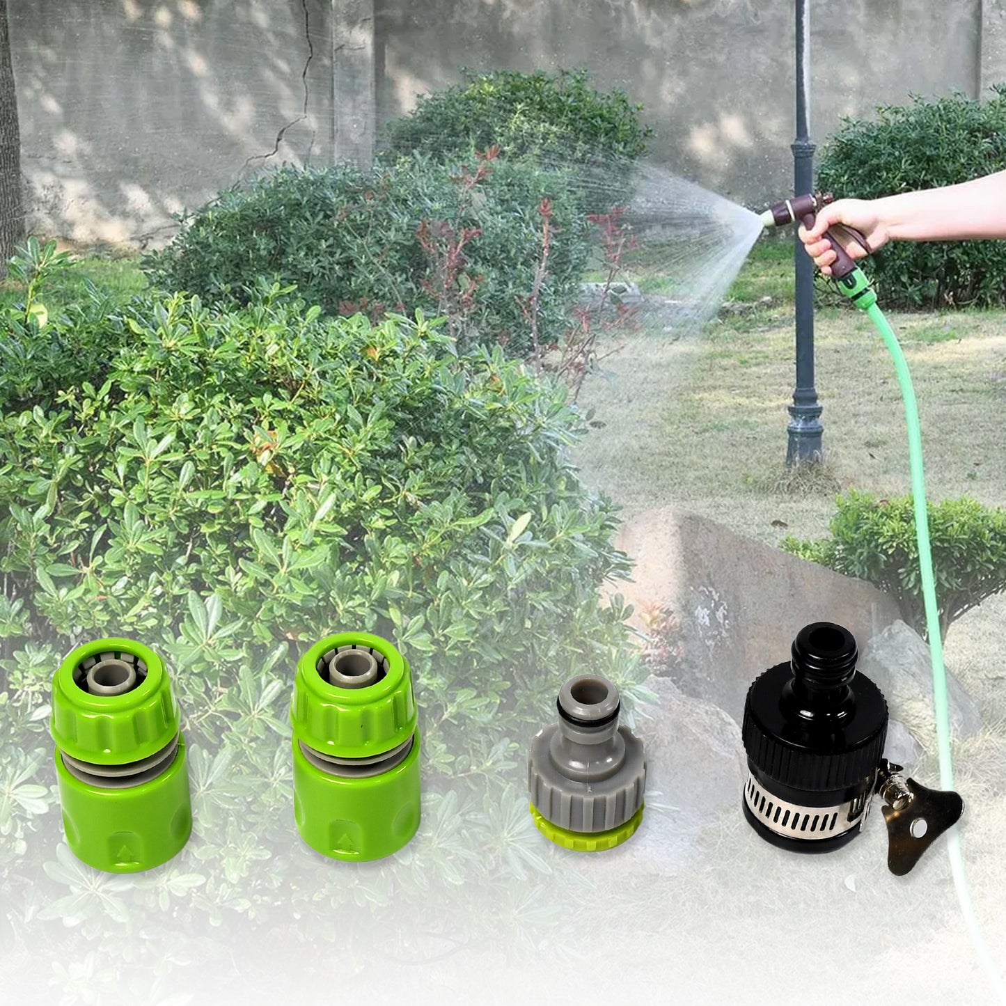 Water Spray Nozzle Hose Sprayer High Pressure Long Range Zinc Alloy Rotatable For Gardening Spray Adjustable High Pressure Car Washer Washing Water Spray Gun - Happy Price - Image 2