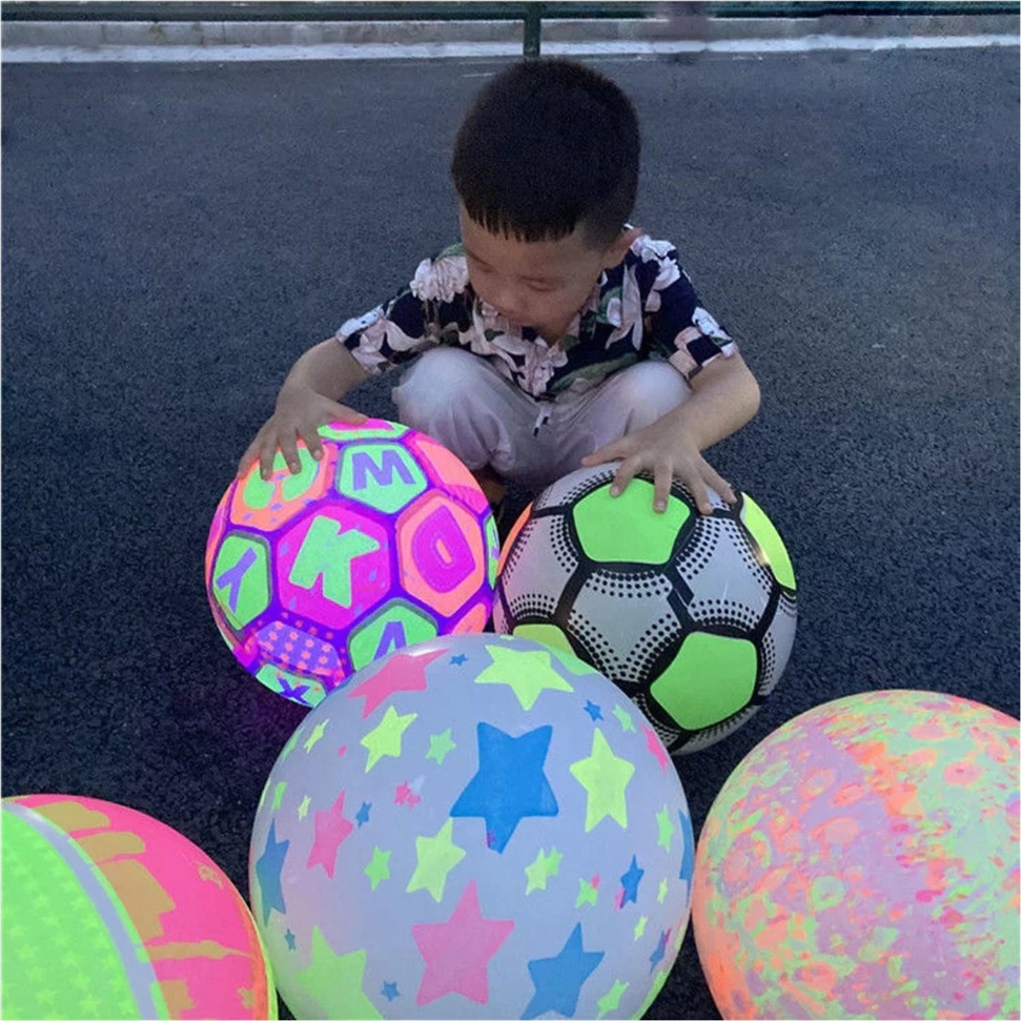 Bouncy Stress Reliever Fun Play Led Rubber Balls For Kids (1pc Only) - Happy Price - Image 2