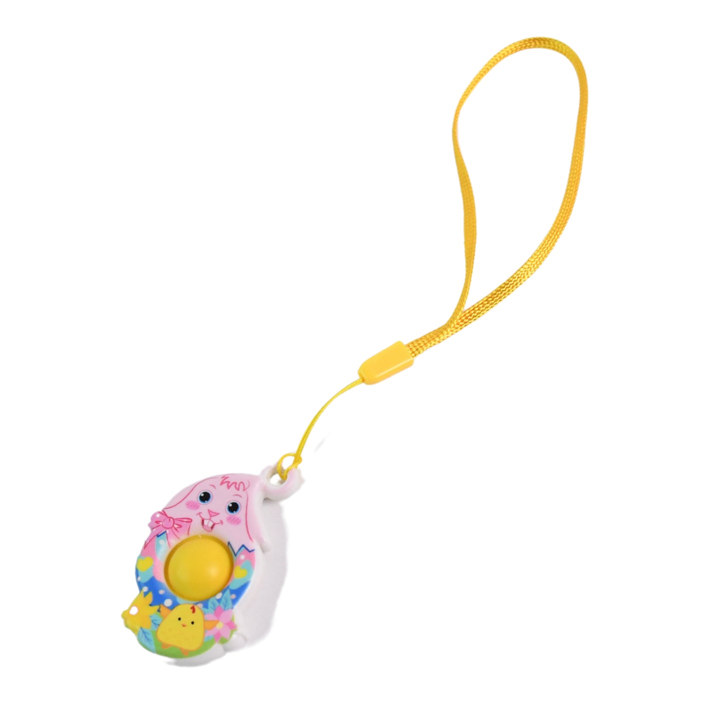 Mini Cartoon Chick-shaped Push Pop Fidget Toy With Hanging Strap (1 Pc) - Happy Price - Image 4