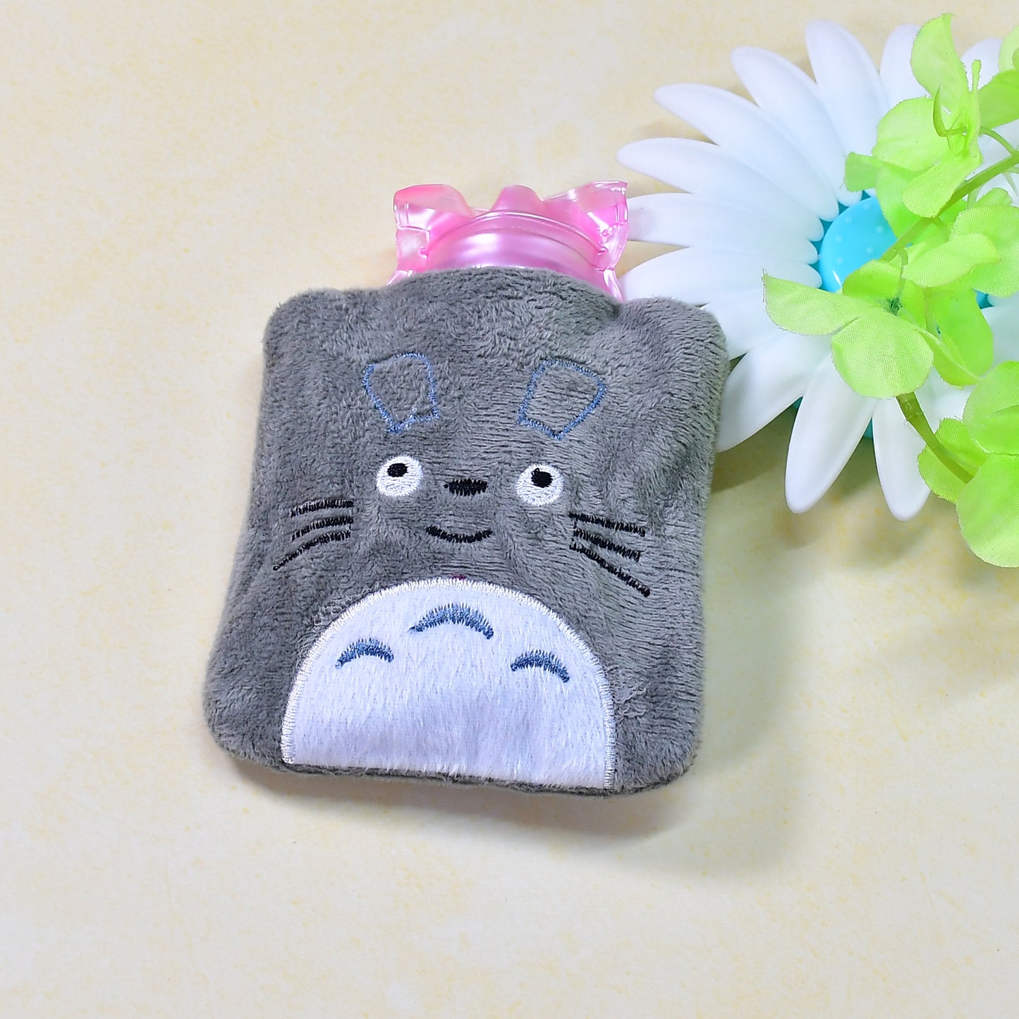Totoro Cartoon Hot Water Bag Small Hot Water Bag With Cover For Pain Relief Neck Shoulder Pain And Hand Feet Warmer Menstrual Cramps. - Happy Price - Image 5