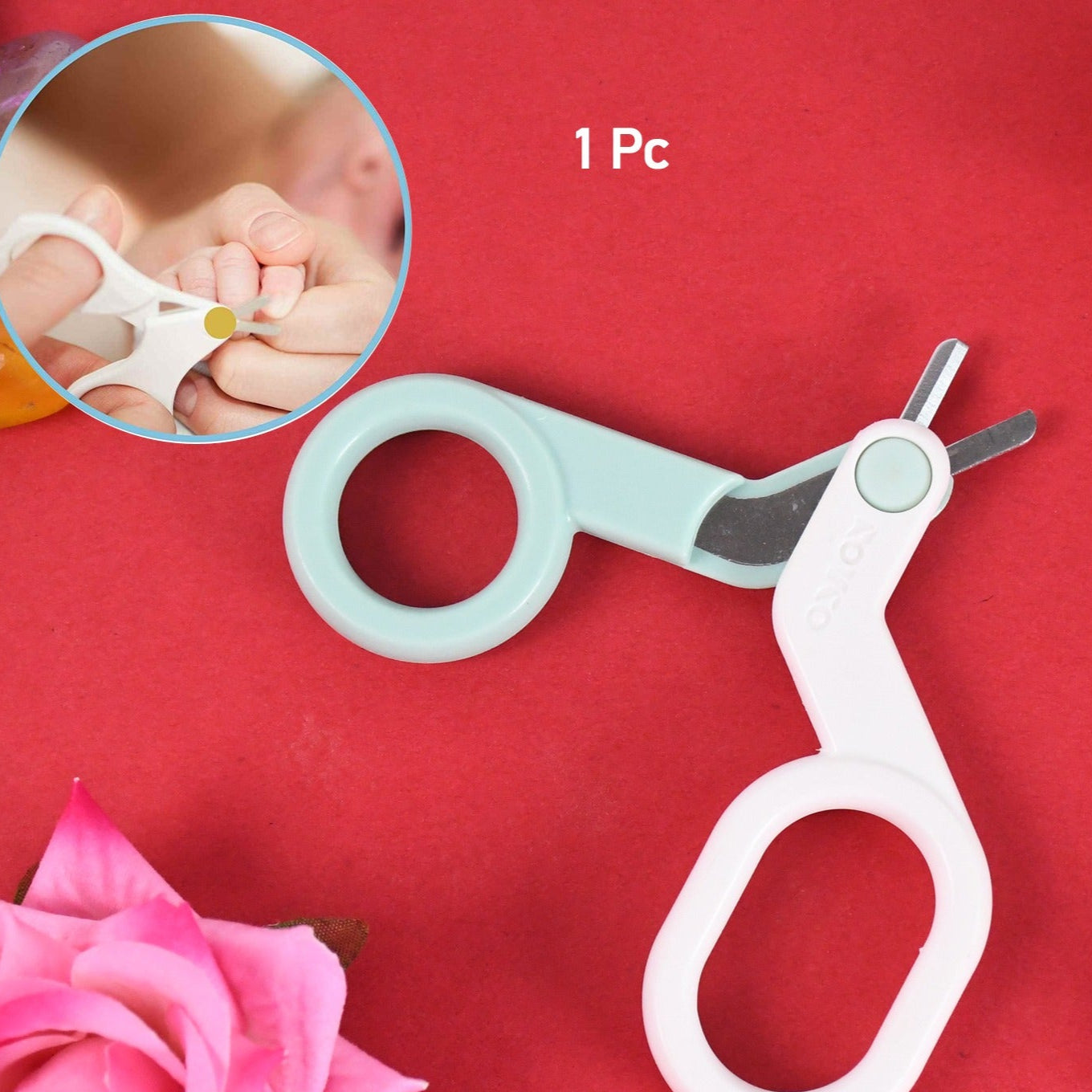 Baby Safety Nail Cutter Scissors For Safe Nail Clipping (1 Pc) - Happy Price - Image 1