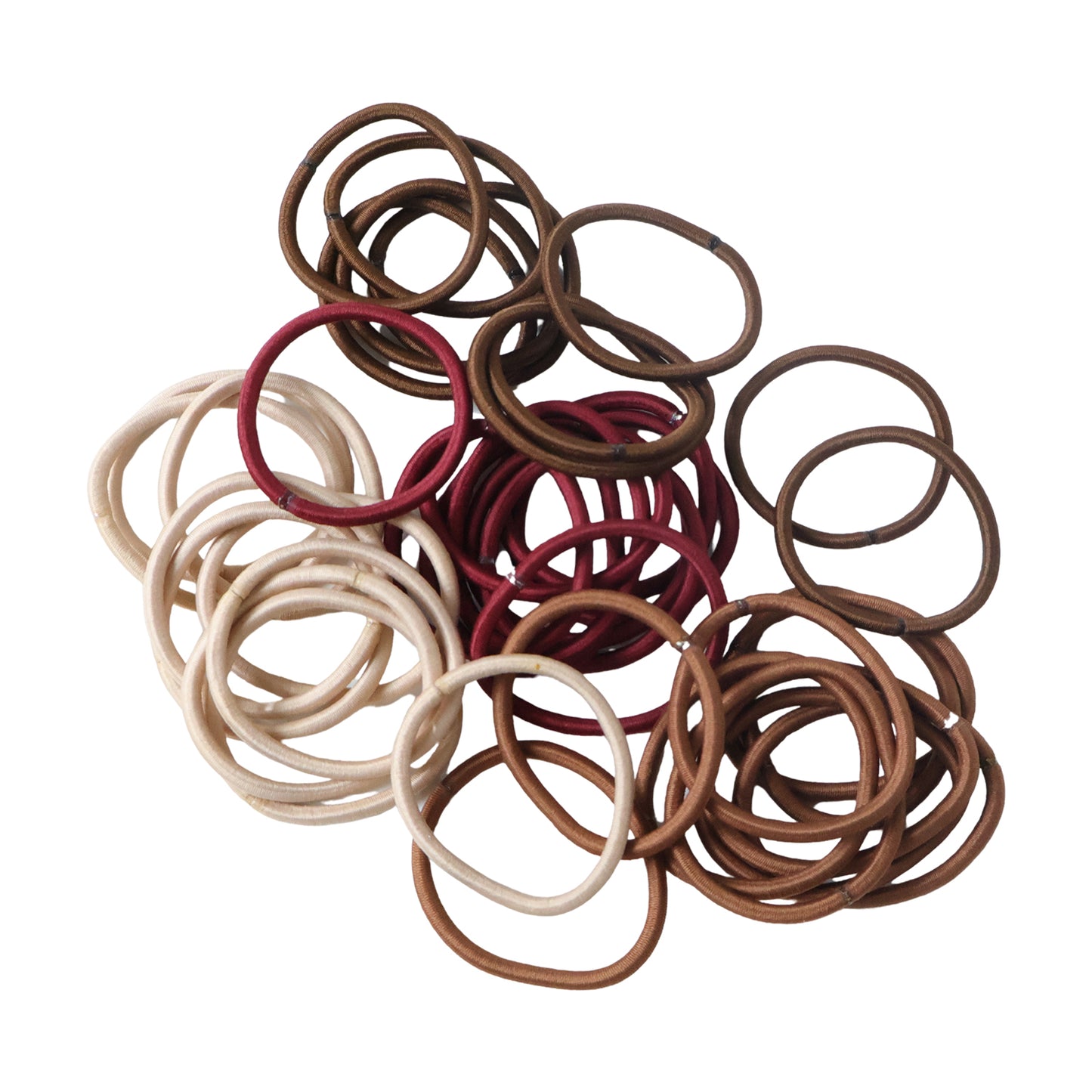 Soft Elastic Hair Bands For Women Girls 40 Pc Mix Color
