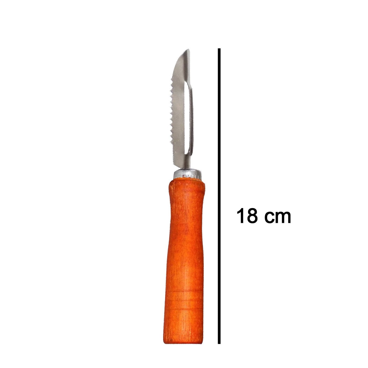 Wooden Handle Stainless Steel Vegetable & Fruit Peeler - Happy Price - Image 6