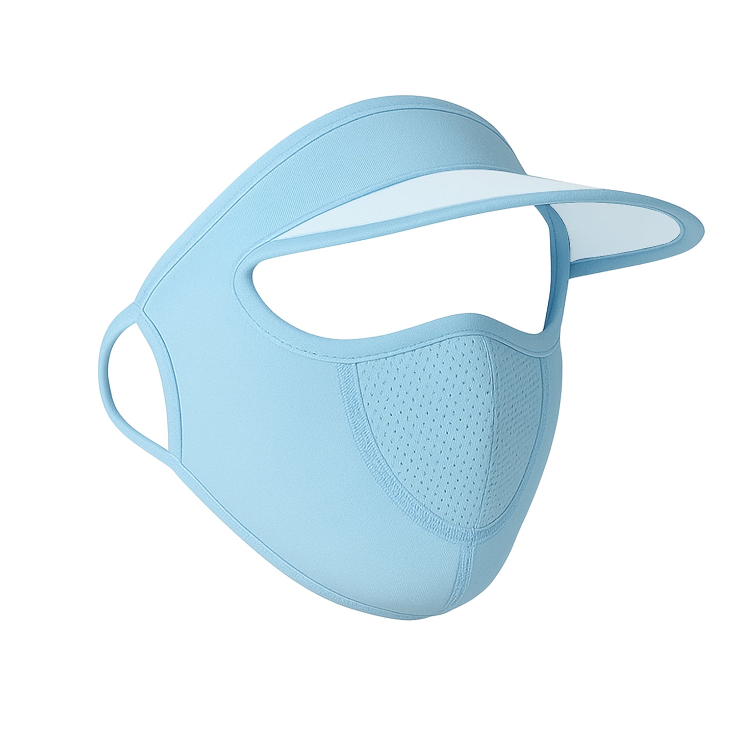 Womens Full Face Uv Protection Cap With Built-in Mask And Wide Brim Visor Breathable (1 Pc) - Happy Price - Image 2