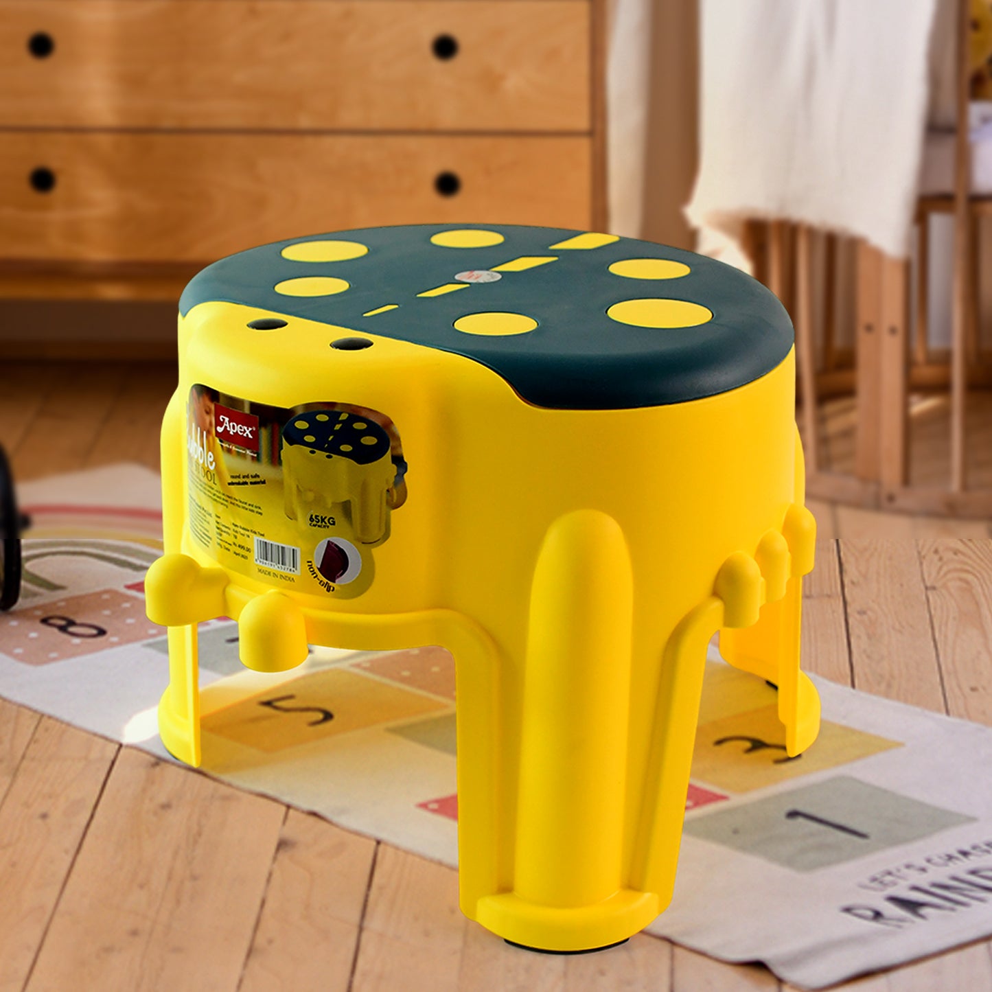 Apex Bubble Kids Stool Durable Plastic Step Stool For Kids (1 Pc) - Happy Price - Image 5