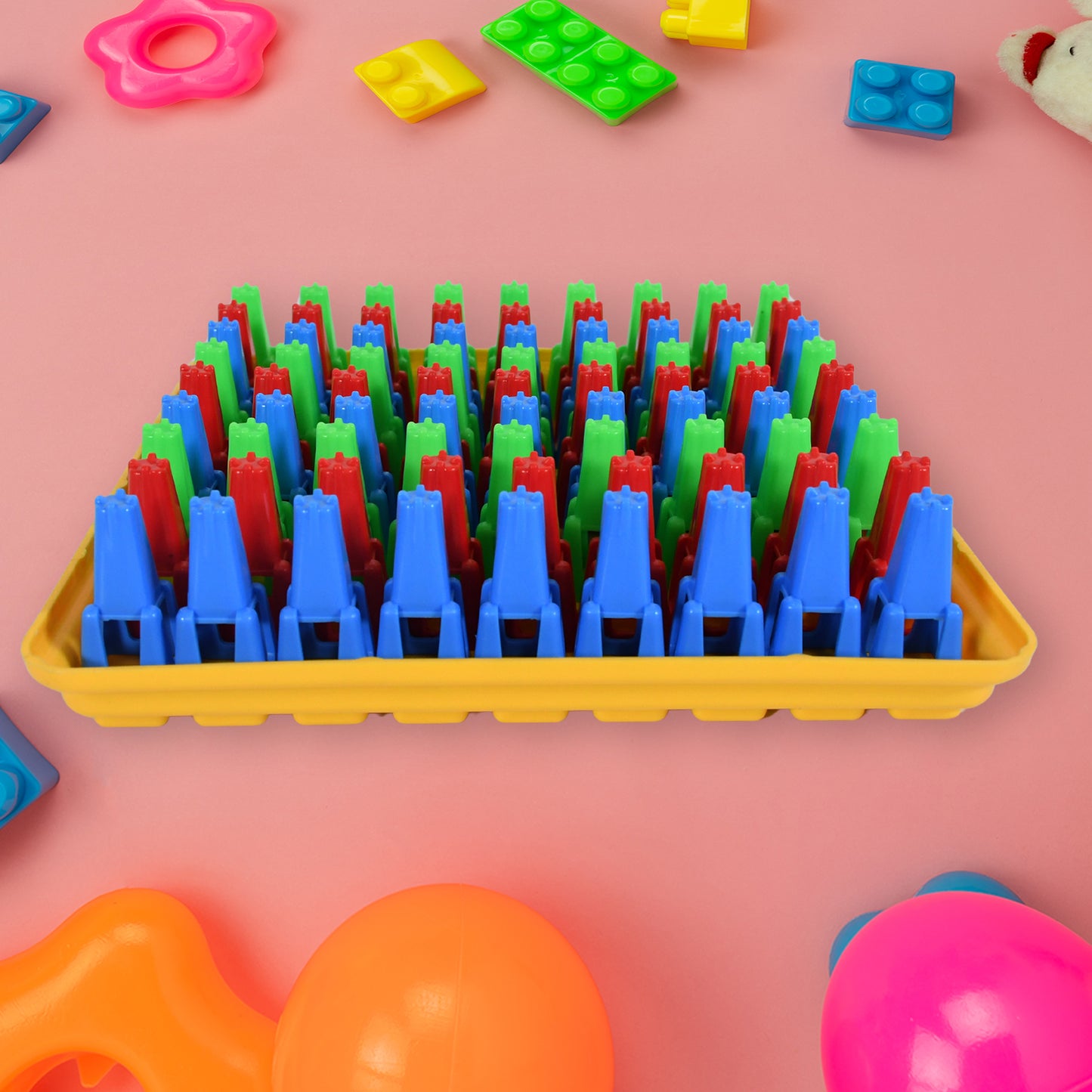 Plastic Color Crush Game Board A Puzzle Game Challenges Educational Board Games Game For Kids Adults Birthdaygift(1 Set) - Happy Price - Image 4