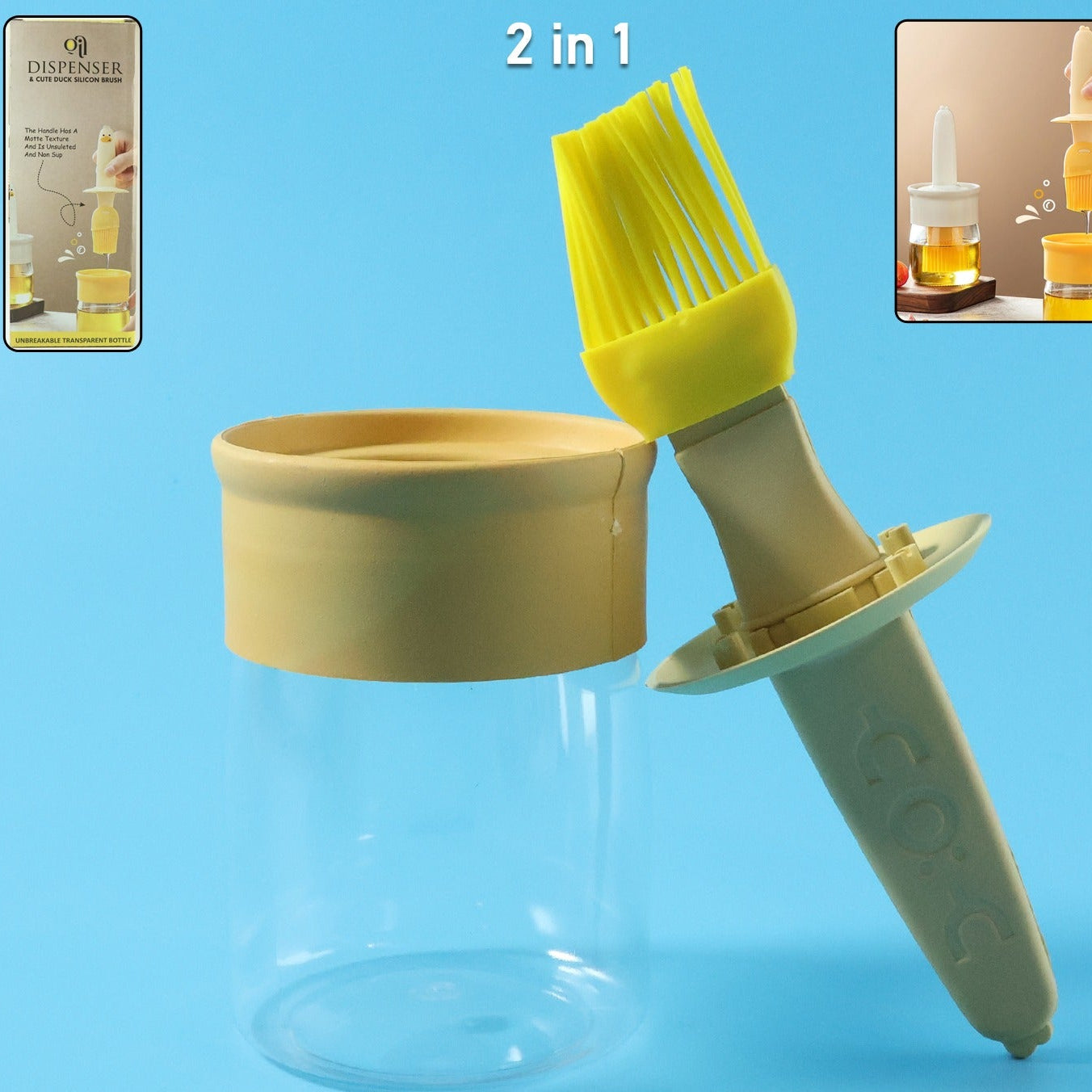 2-in-1 Oil Dispenser Bottle (1 Pc)