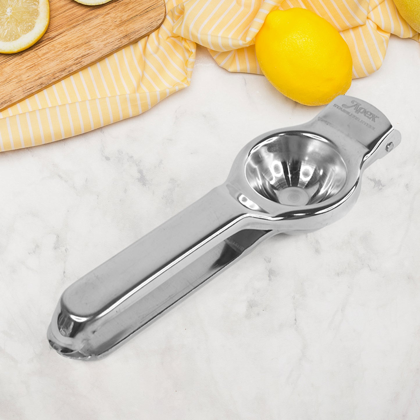 Apex Heavy Duty Stainless Steel Lemon Press Squeezer - Happy Price - Image 6