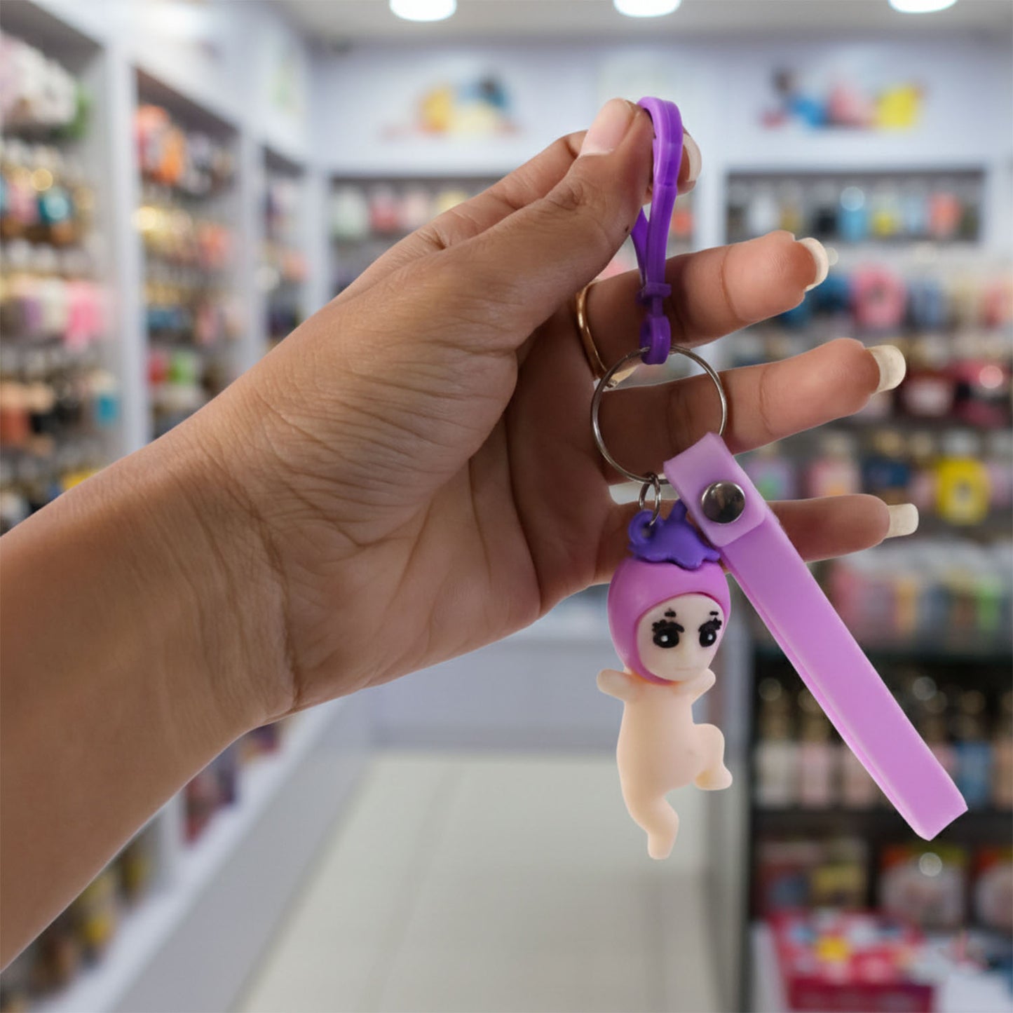 Cute Baby Doll Silicone Wrist Strap Keychain (1 Pc) - Happy Price - Image 6