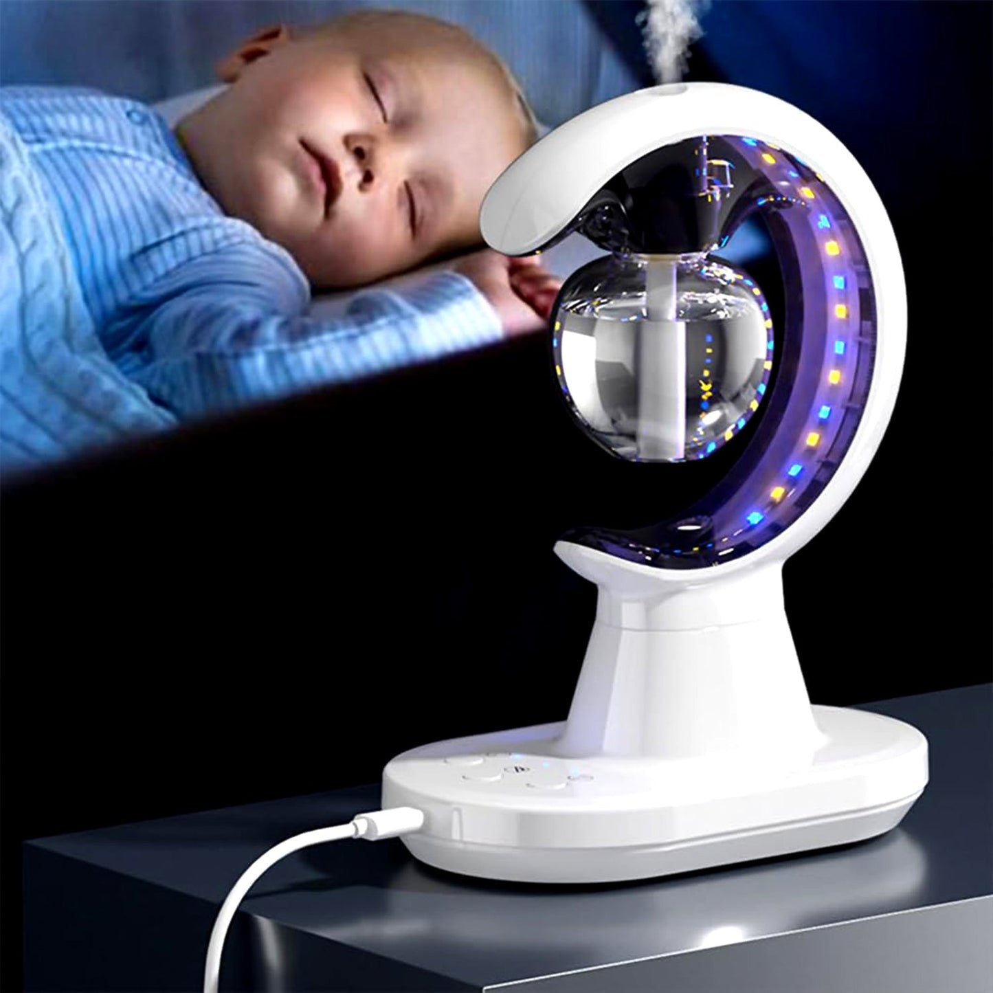 3-in-1 Air Purifier Lamp with Mosquito Repellent & Humidifier (1 Pc) - Happy Price - Image 4