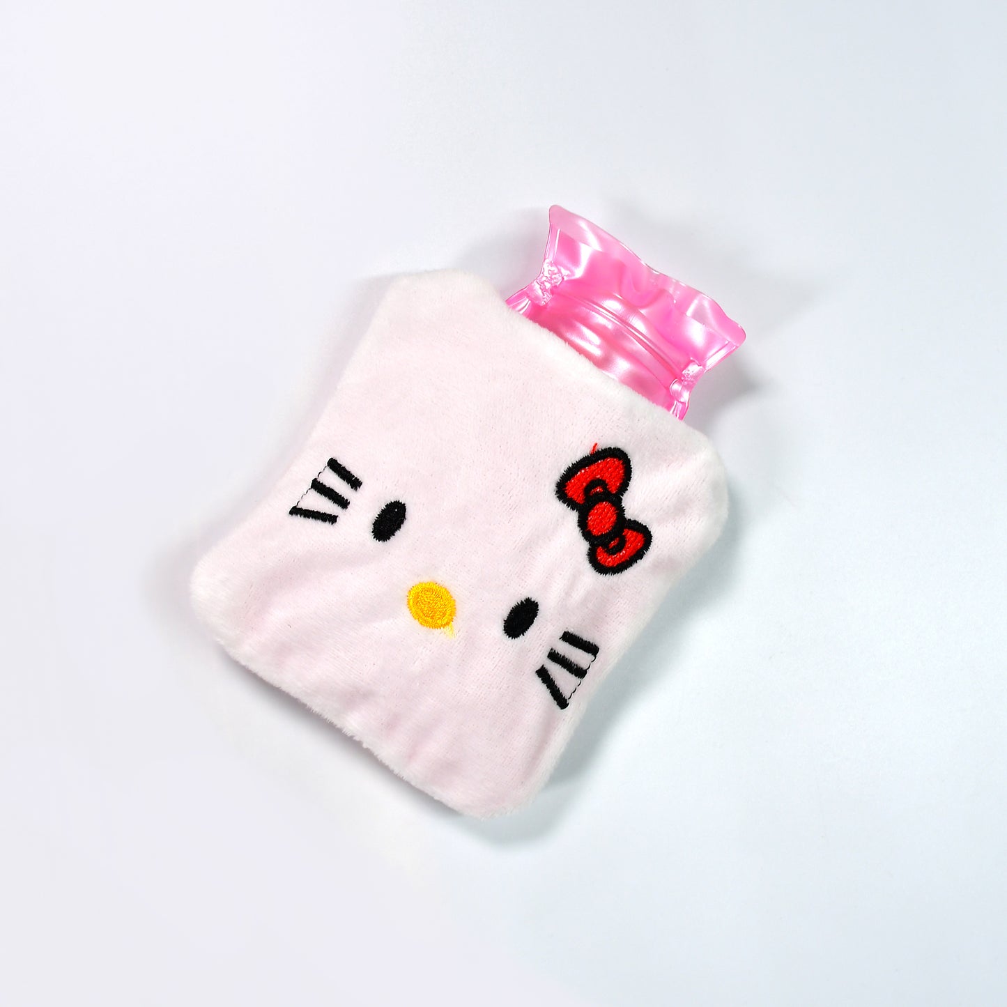 White Hello Kitty Small Hot Water Bag With Cover For Pain Relief Neck Shoulder Pain And Hand Feet Warmer Menstrual Cramps. - Happy Price - Image 6