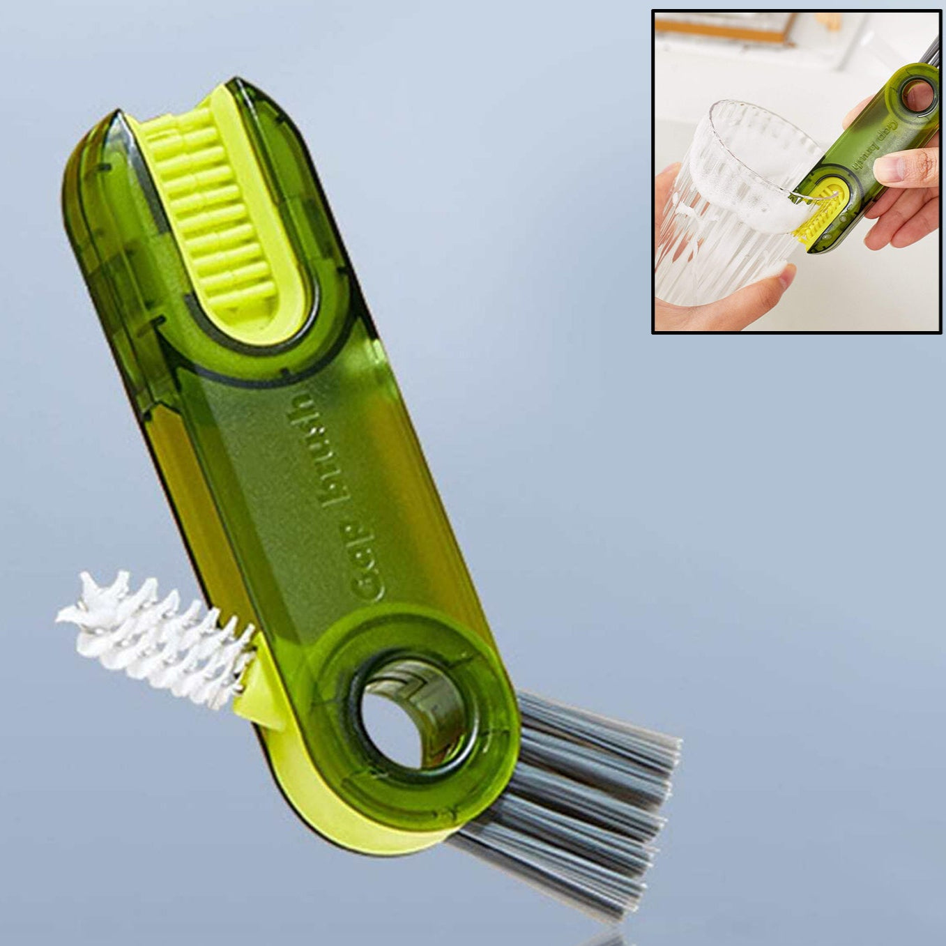 3in1 Multifunctional Cleaning Brush Bottle Cleaning Brush Cup Cleaner Brush For Bottle Cup Cover Lid Home Kitchen Cleaning Tool (1 Pc) - Happy Price - Image 1