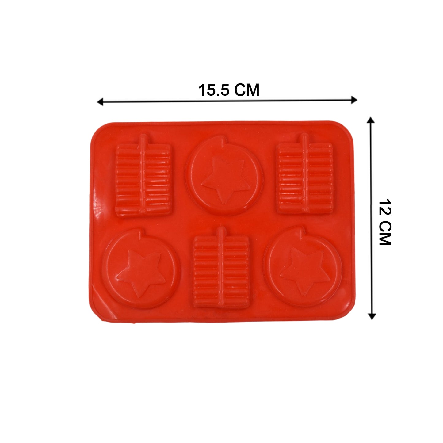 6cavity Chocolate Mould Tray Cake Baking Mold Flexible Silicon Ice Cupcake Making Tools - Happy Price - Image 4