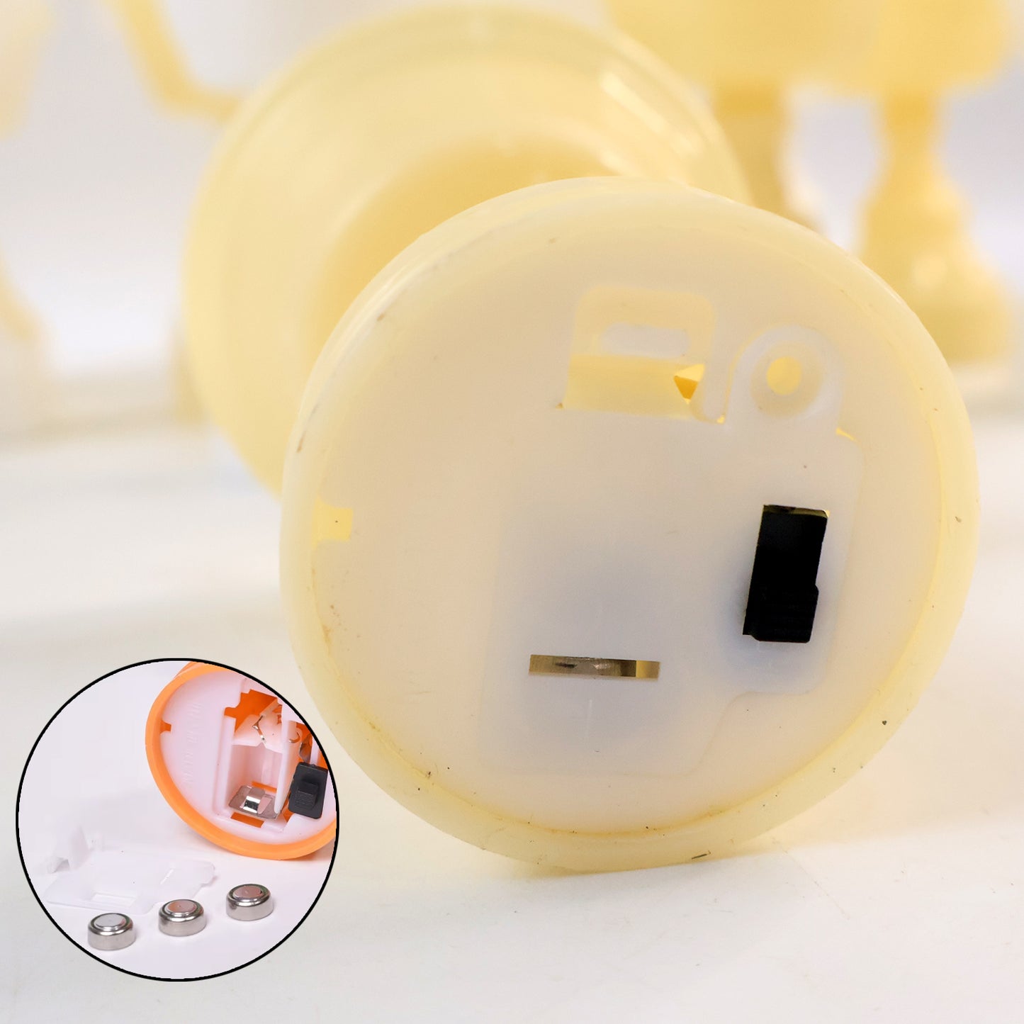 Set of 12 White Water-Activated LED Diyas for Festivals and Home Decor - Happy Price - Image 5