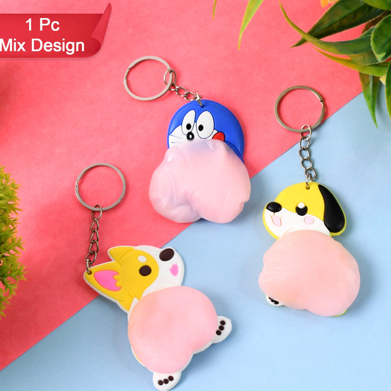 Cartoon Animal Keychain (1 Pc Mix Design) - Happy Price - Image 1