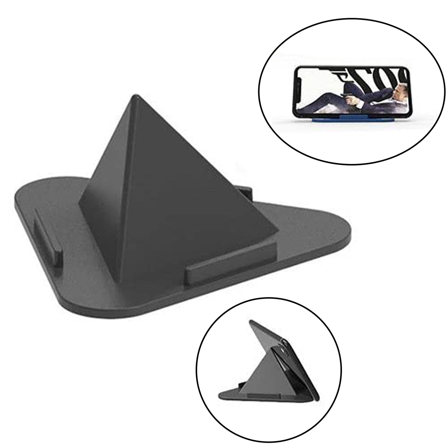 Pyramid Mobile Stand for Desk - Adjustable Angles, Portable Phone Holder - Happy Price - Image 6