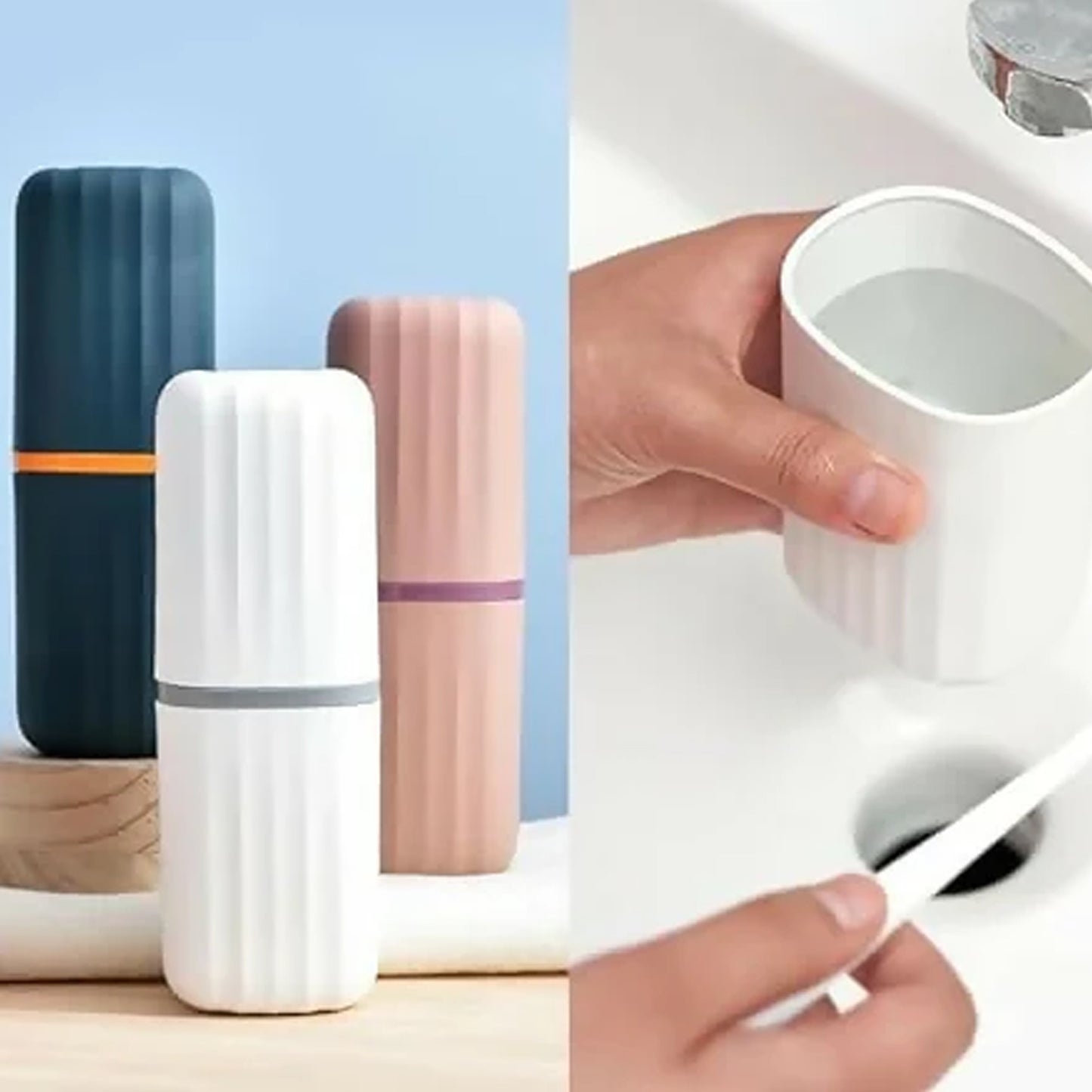 2 Pcs Portable Toothbrush Holder Case for Travel - Happy Price - Image 9