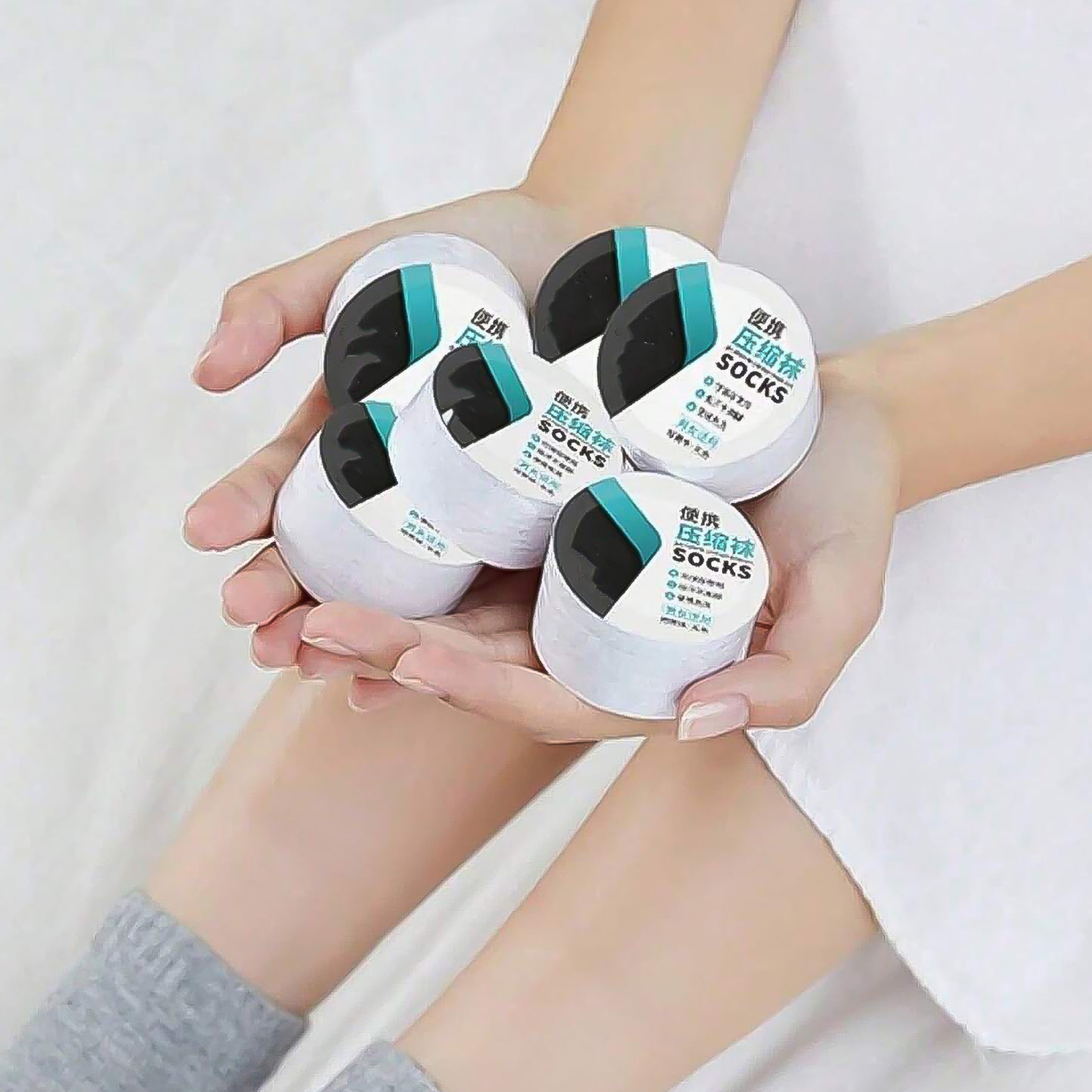 Portable Disposable Socks Outdoor Compression Travel Sock (1 Pair) - Happy Price - Image 3