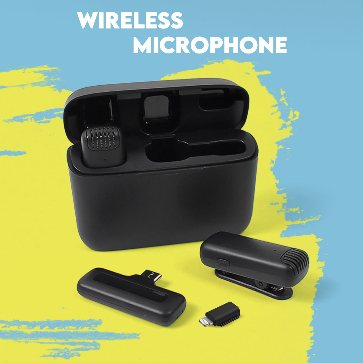 Wireless Microphones Collar Mic For All Smart Phone Type-c (1 Set) - Happy Price - Image 2