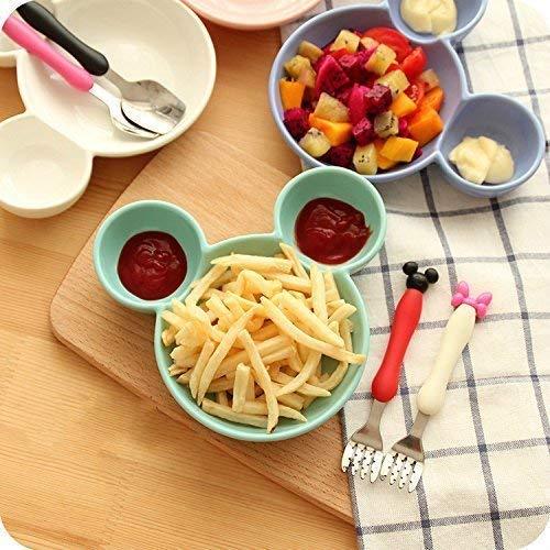 Mickey Shaped Kidssnack Serving Sectioned Plate - Happy Price - Image 4