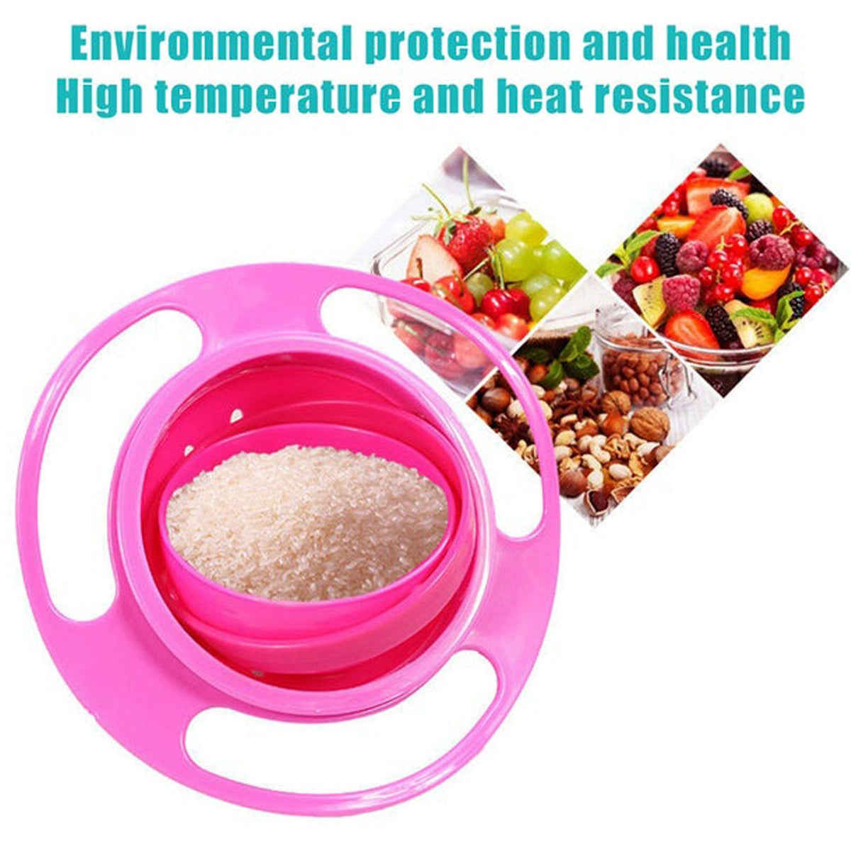 b Rotating Baby Bowl Used For Serving Food To Kids And Toddlers Etc. - Happy Price - Image 6