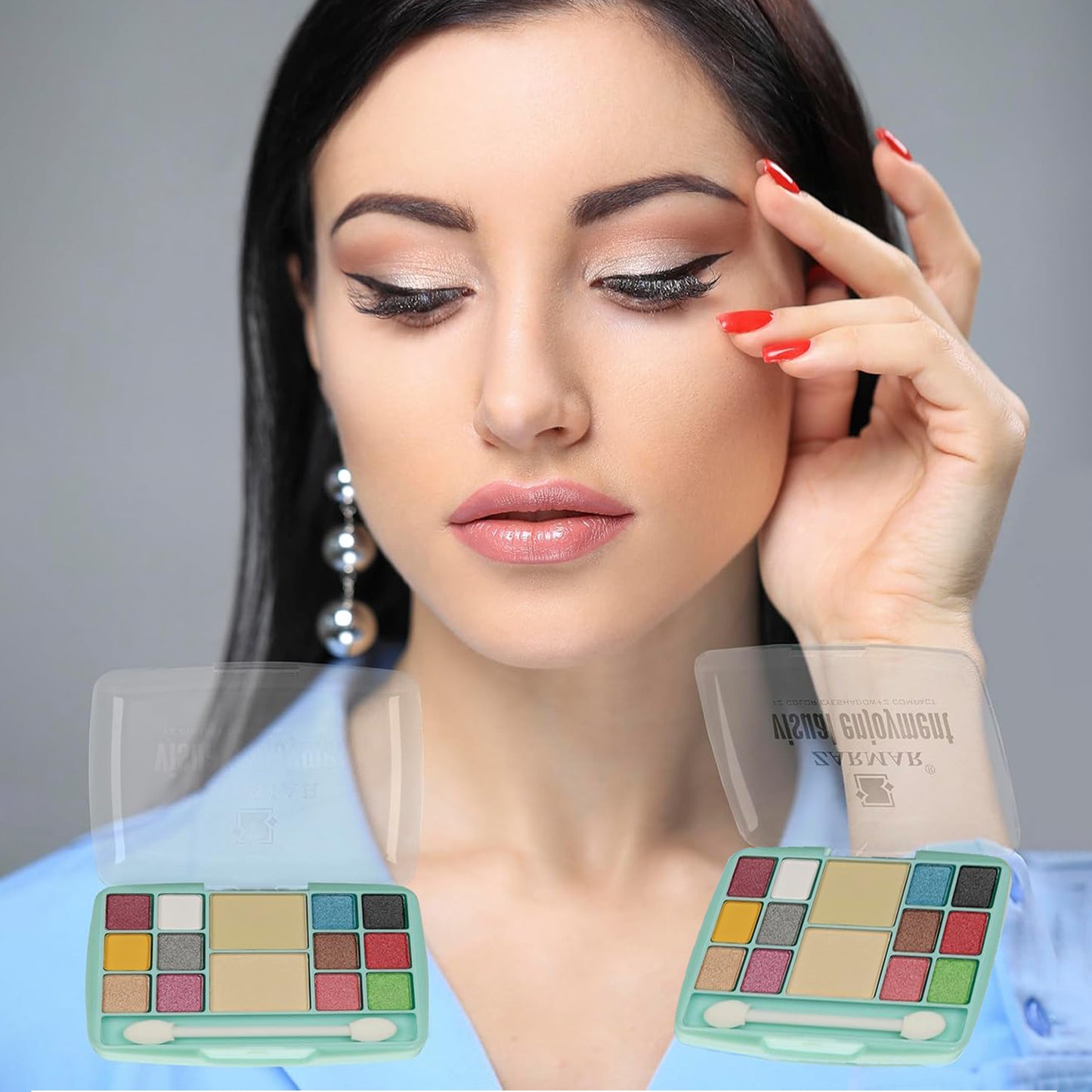 15 Gm Multi-Color Eyeshadow & Compact Makeup Kit - 1 Pc - Happy Price - Image 3