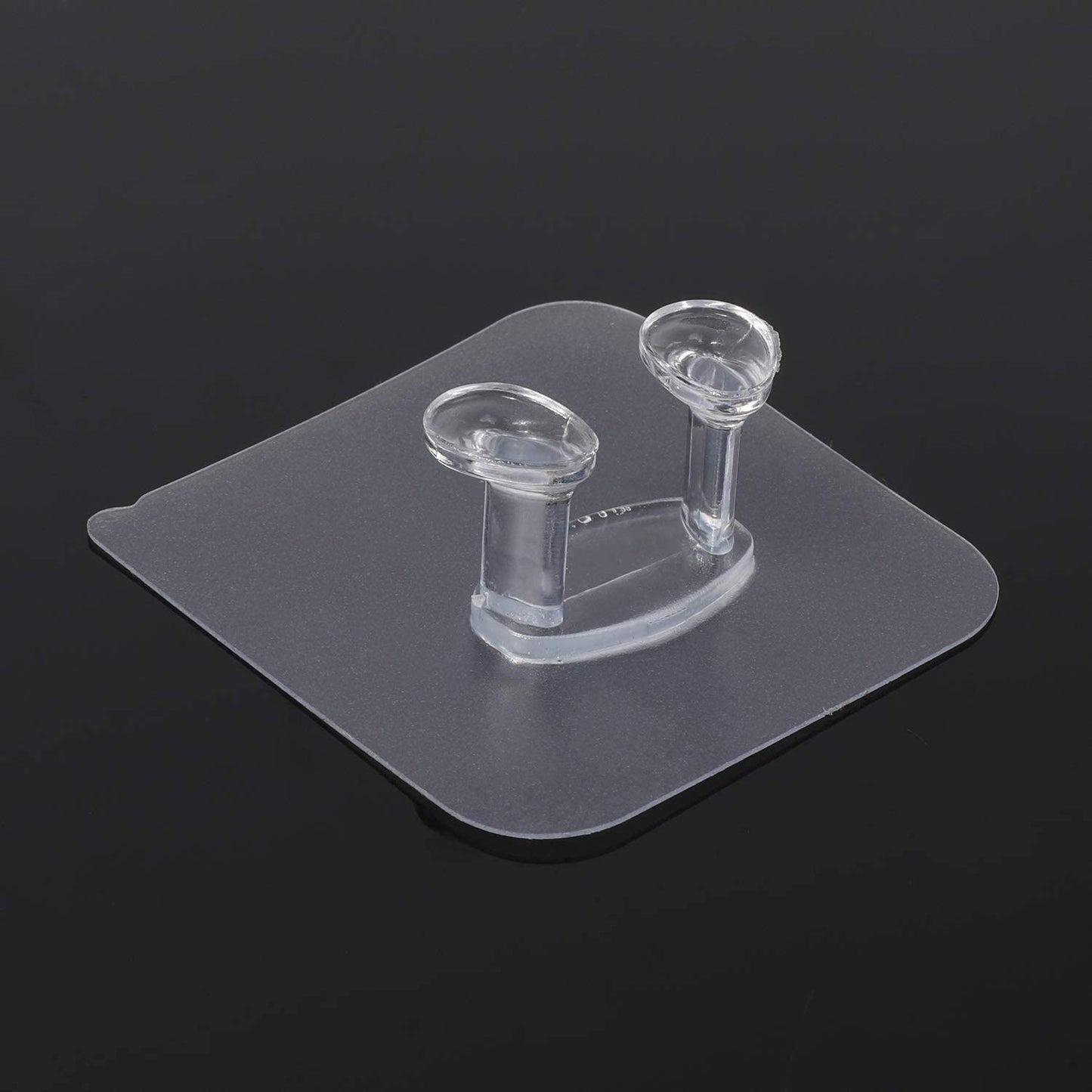 Transparent Self Adhesive Hook Seamless Drill Free Removable Wall Mounted Hanger As Toothbrush Holder Power Plug Socket Holder Waterproof And Oil Proof (1 Pc) - Happy Price - Image 2