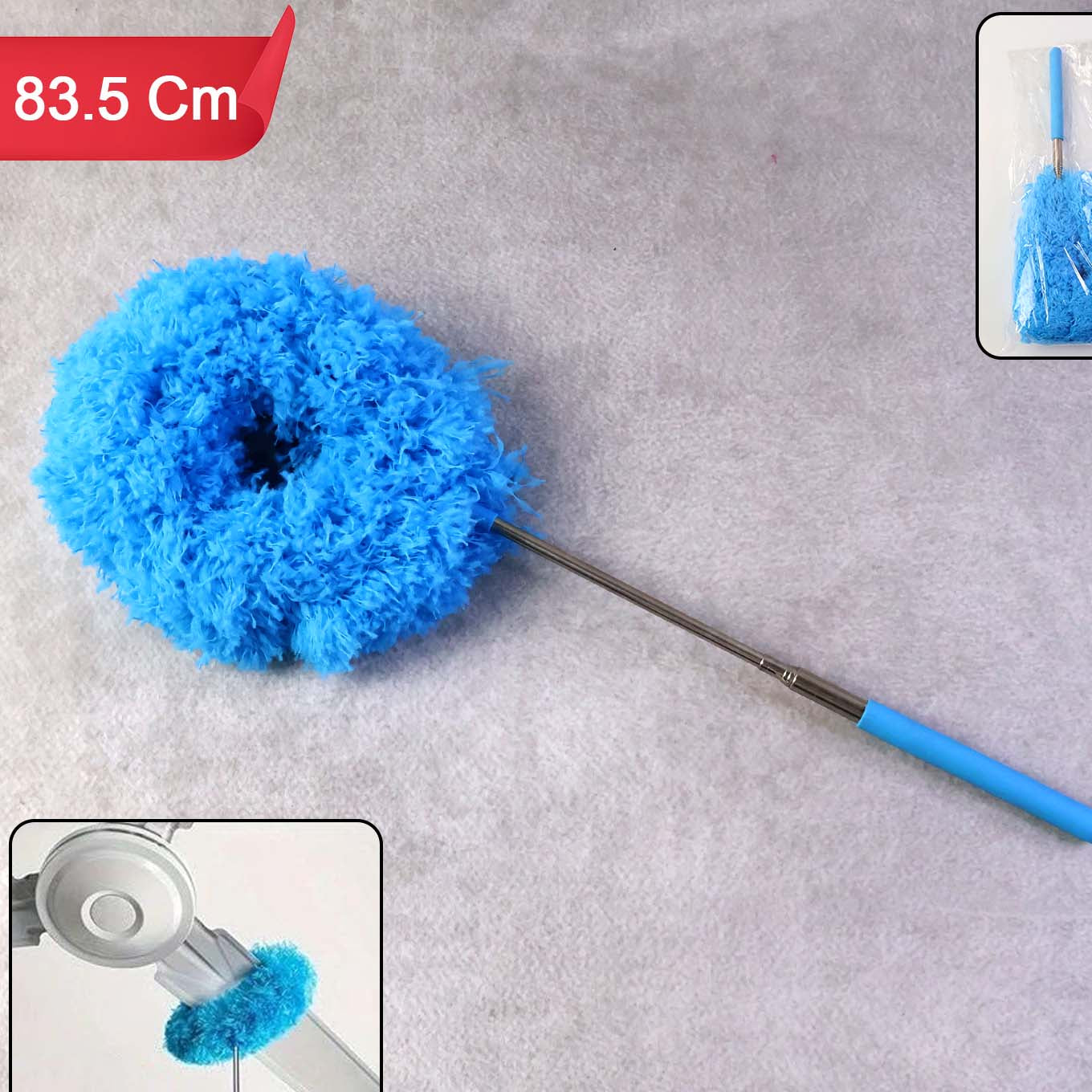 Extendable Microfiber Duster for High Reach Cleaning - 83.5 cm - Happy Price - Image 1