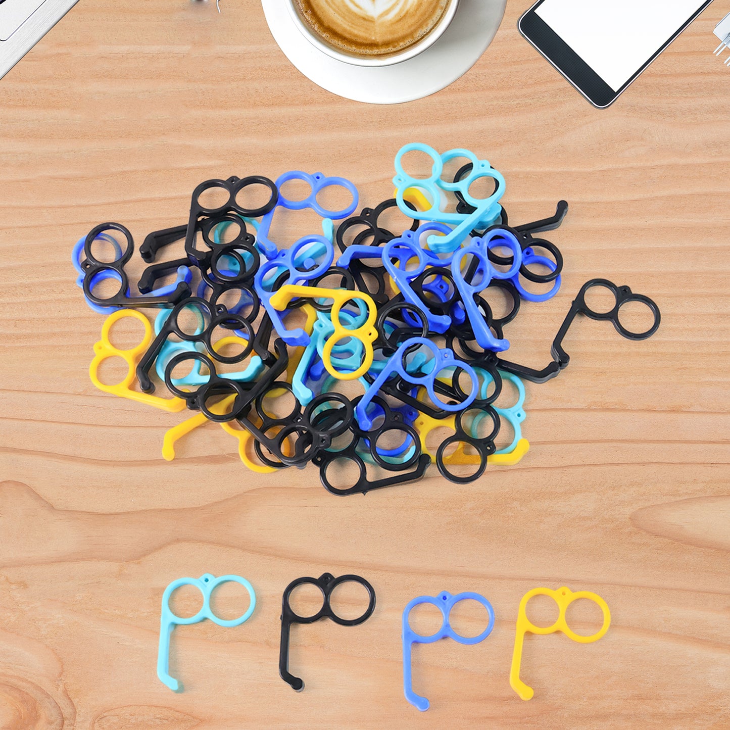 Plastic Hand Mobile Stand (Mix Color 50 Pc) - Happy Price - Image 3